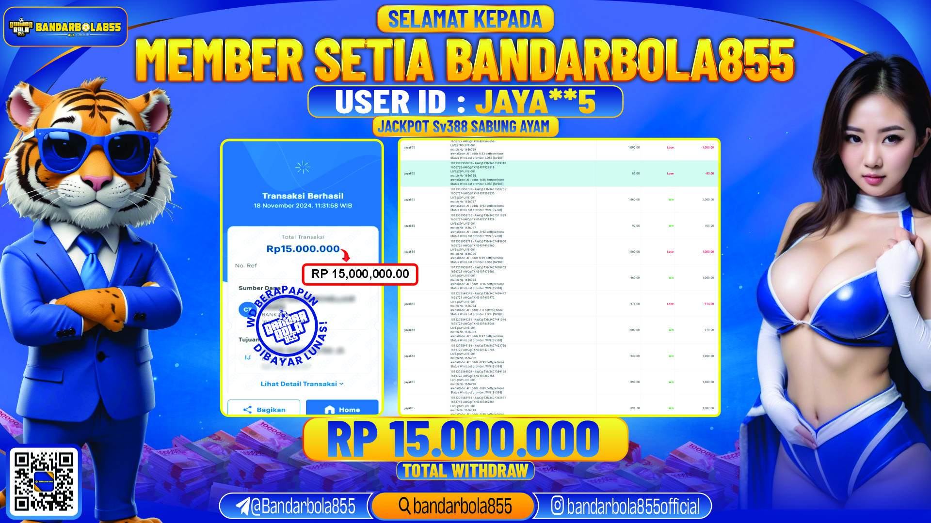 🎖 JACKPOT DI BANDARBOLA855 🎖