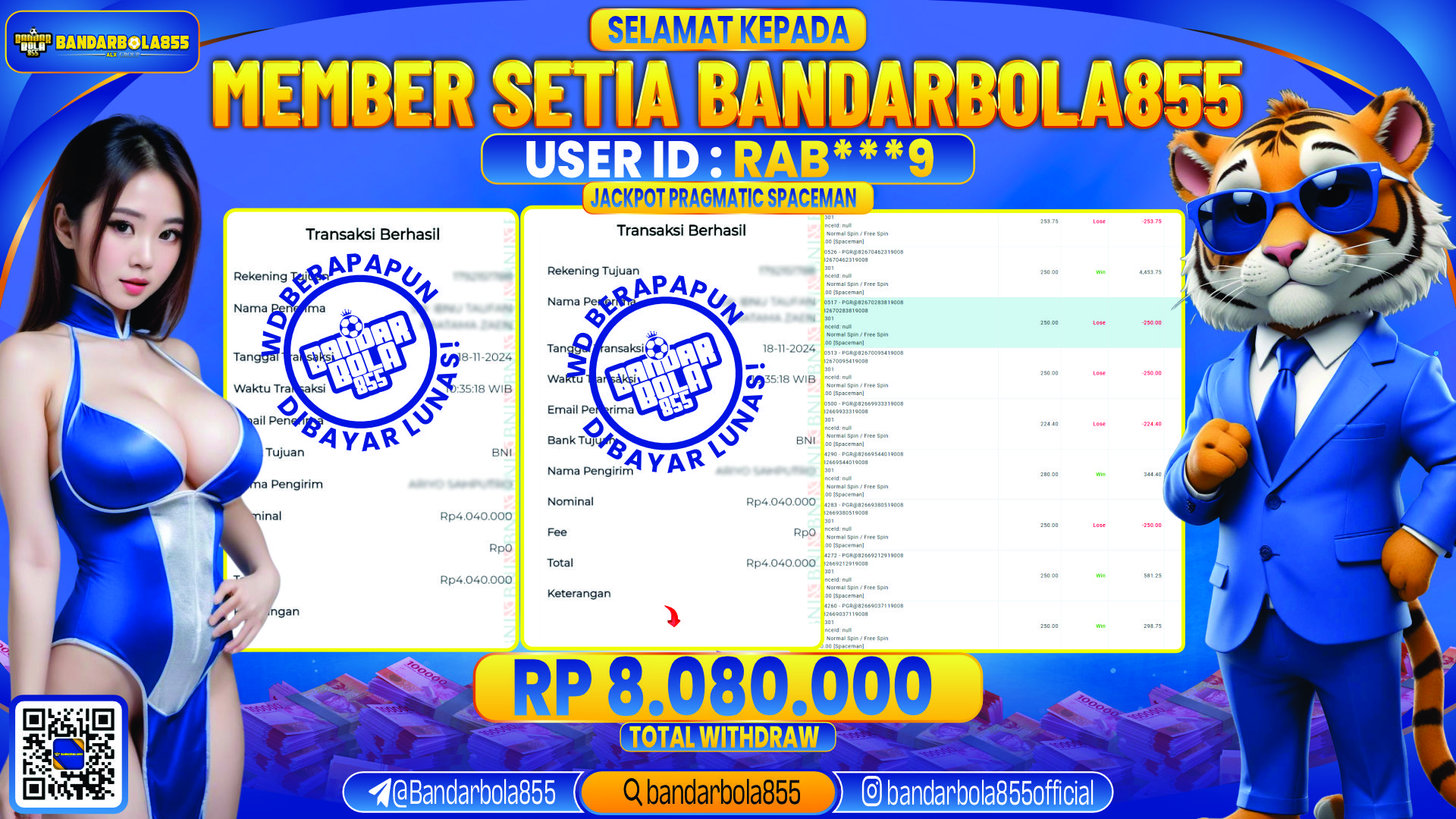 🎖 JACKPOT DI BANDARBOLA855 🎖