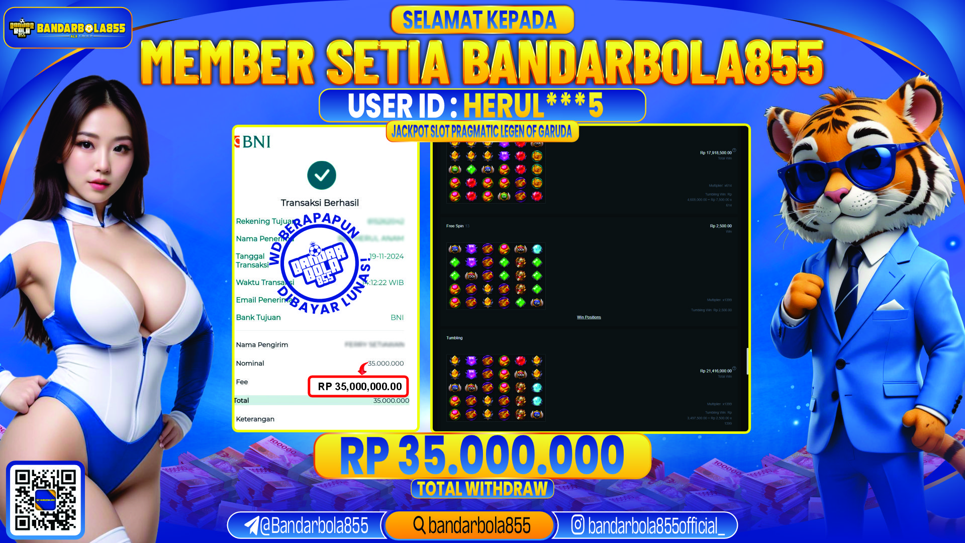 🎖 JACKPOT DI BANDARBOLA855 🎖