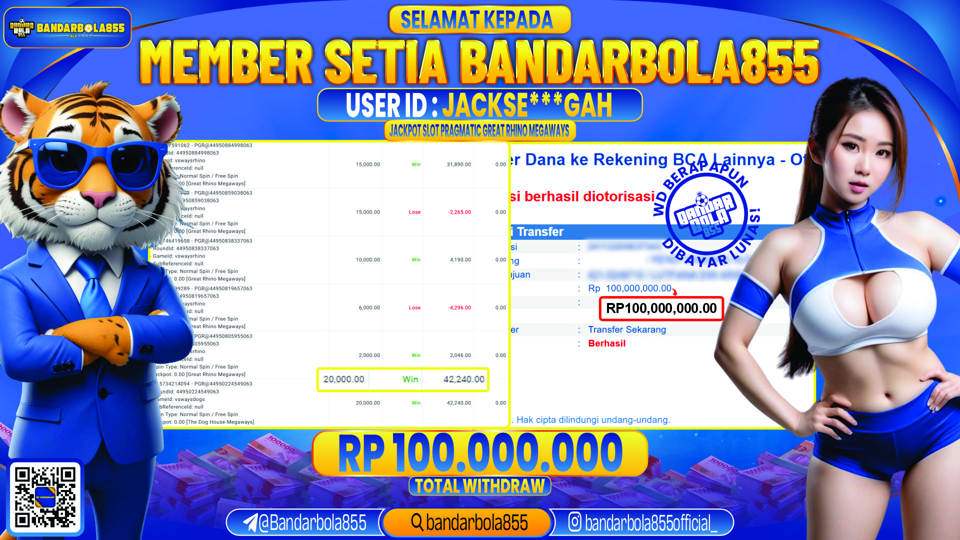 🎖 JACKPOT DI BANDARBOLA855 🎖