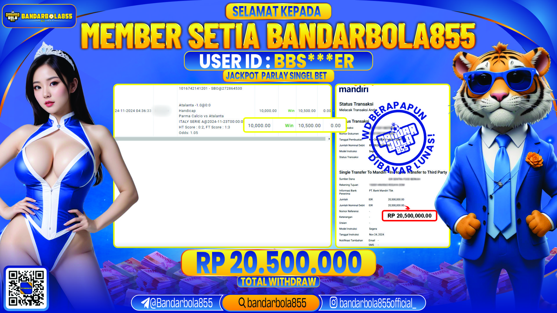 🎖 JACKPOT DI BANDARBOLA855 🎖