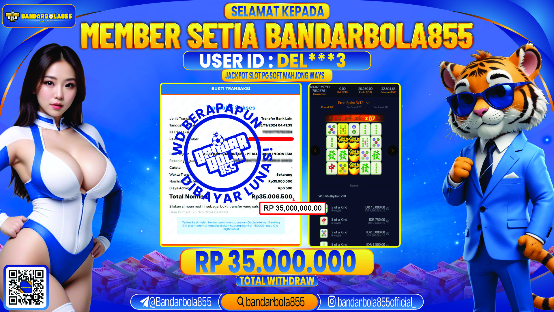 🎖 JACKPOT DI BANDARBOLA855 🎖