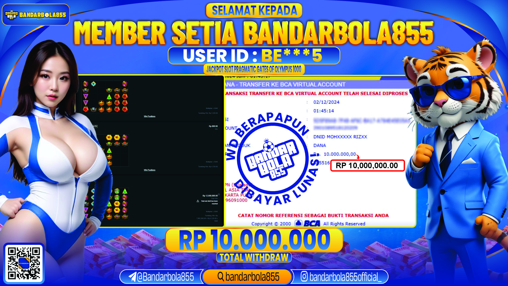 🎖 JACKPOT DI BANDARBOLA855 🎖