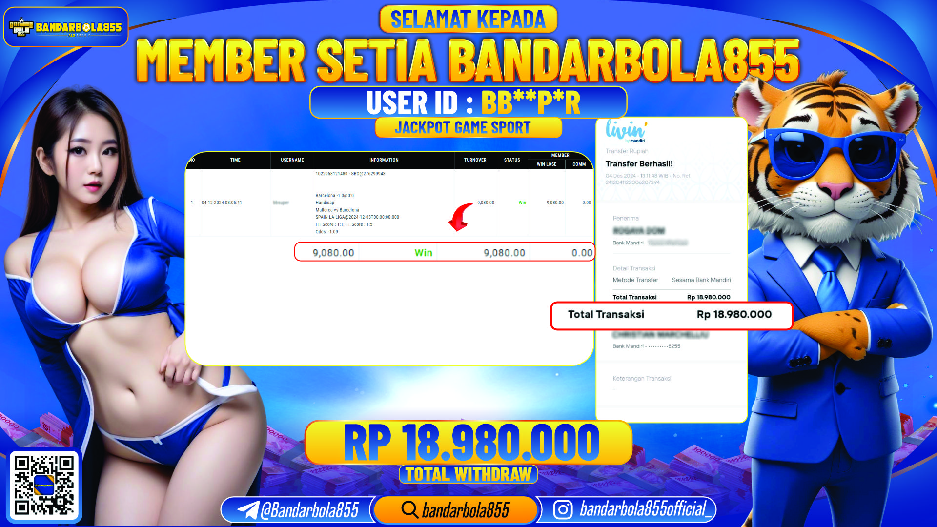 🎖 JACKPOT DI BANDARBOLA855 🎖