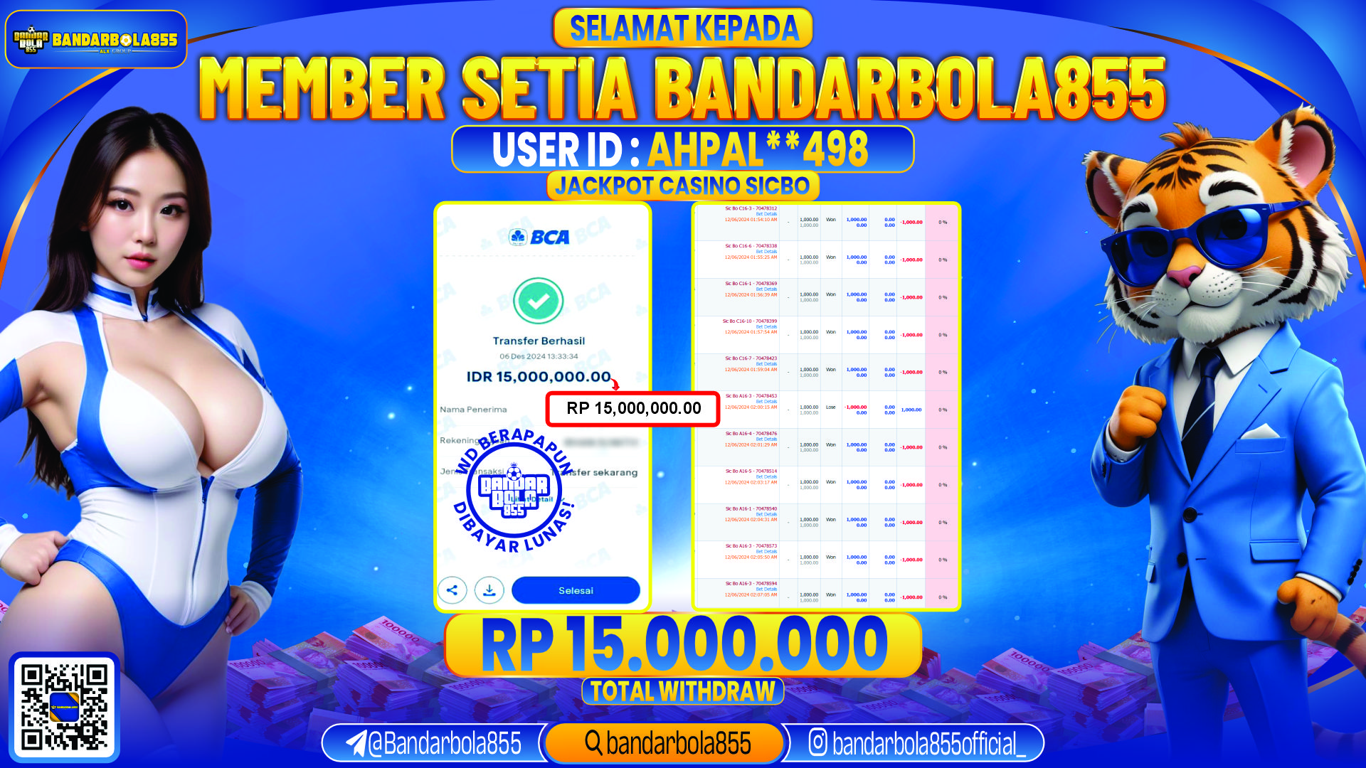 🎖 JACKPOT DI BANDARBOLA855 🎖