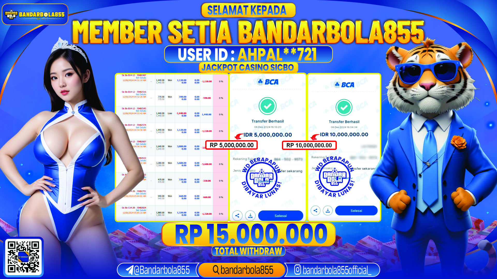 🎖 JACKPOT DI BANDARBOLA855 🎖