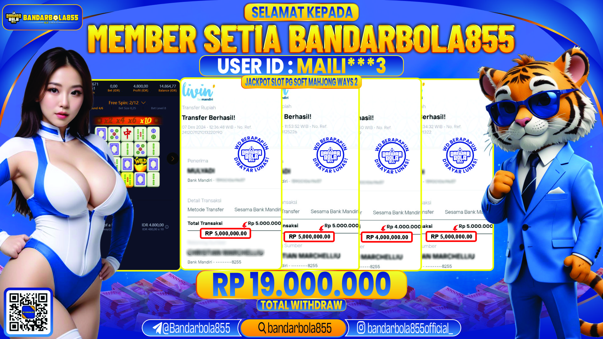 🎖 JACKPOT DI BANDARBOLA855 🎖
