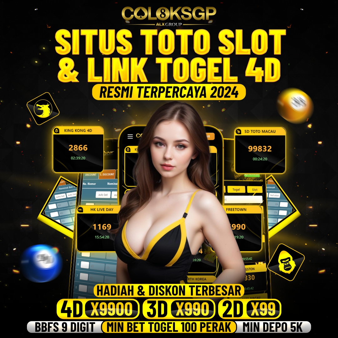 COLOKSGP ✈️ Daftar Situs Toto Slot & Link Togel 4D Resmi Terpercaya 2024