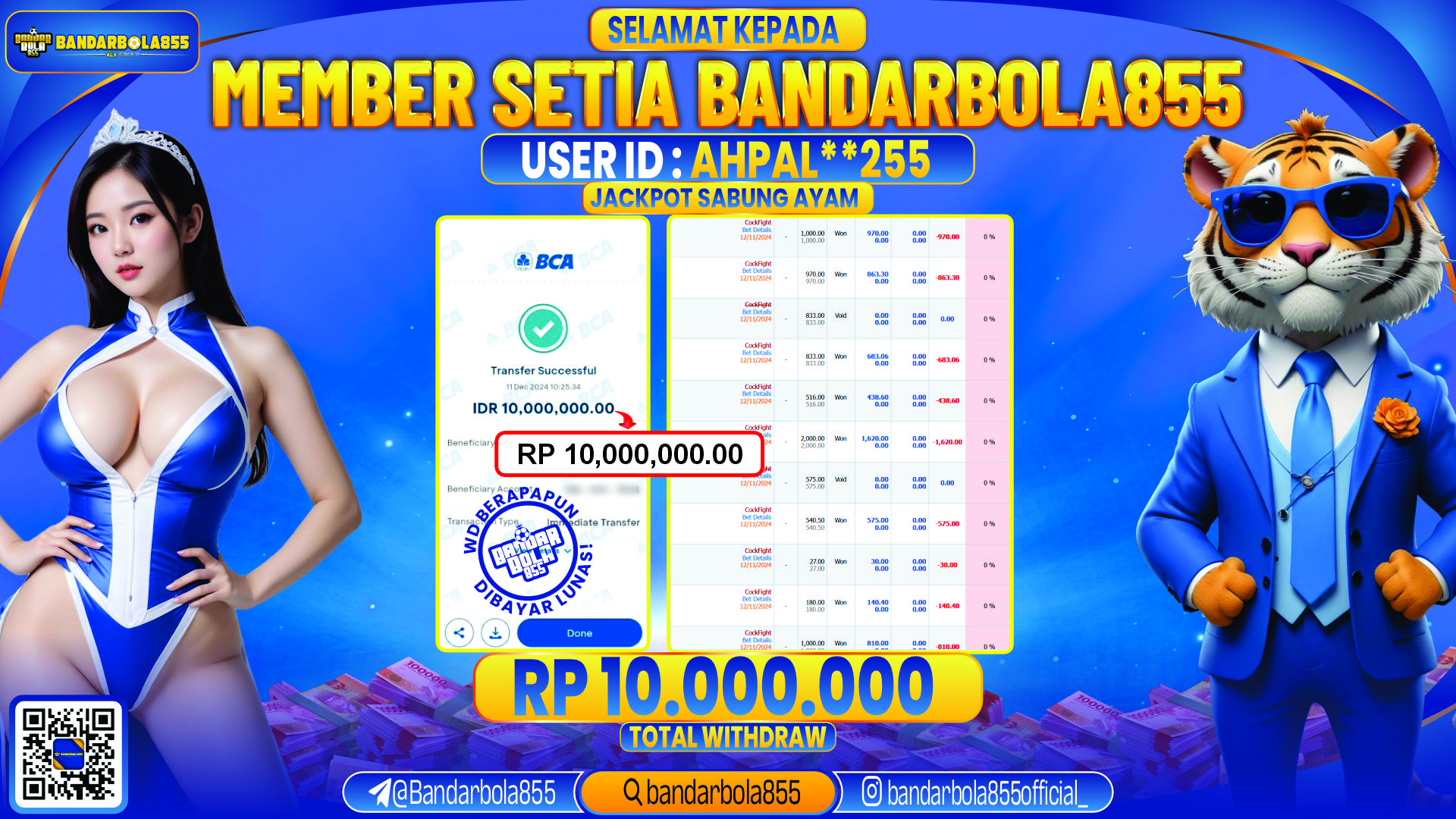 🎖 JACKPOT DI BANDARBOLA855 🎖