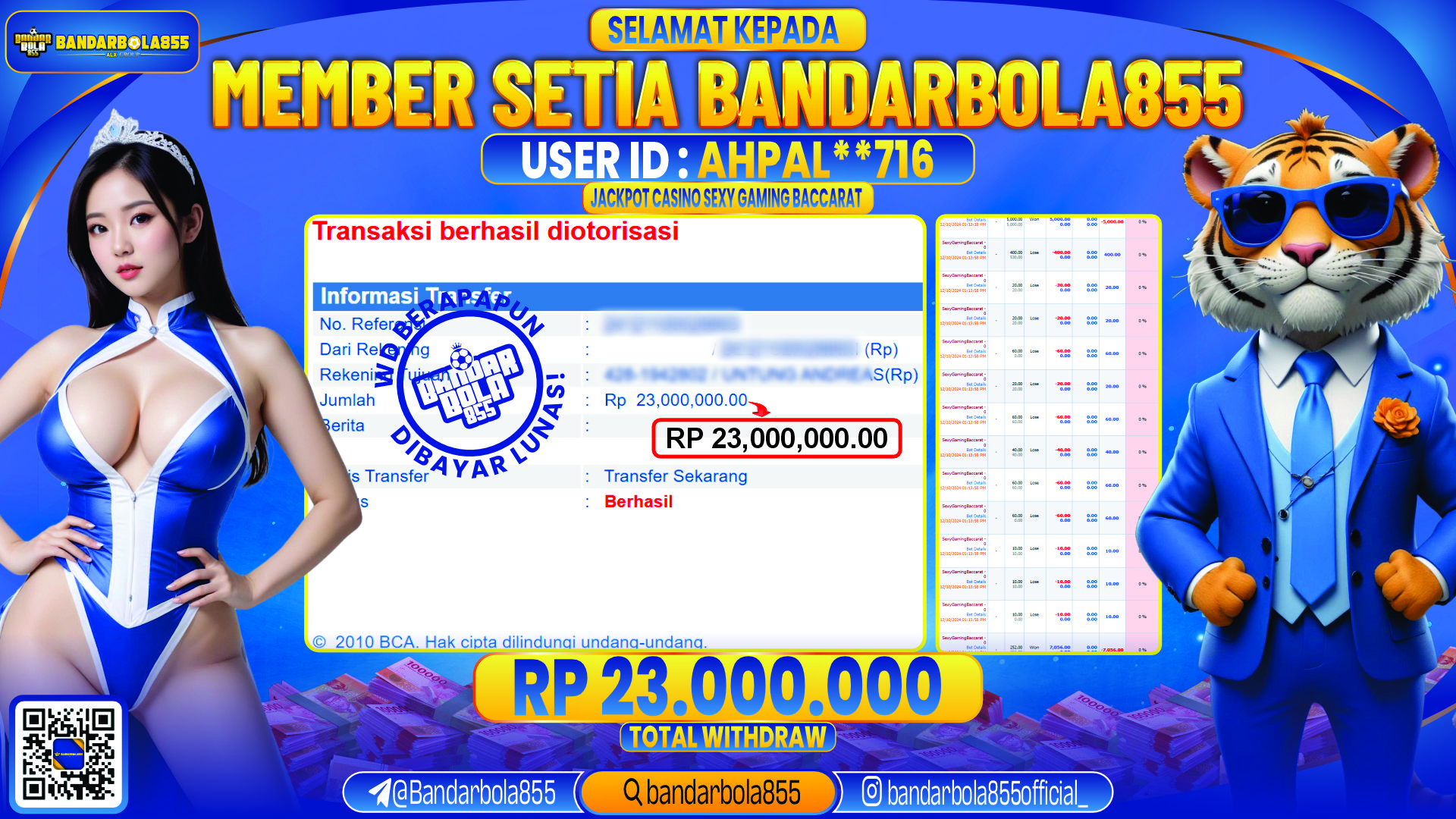 🎖 JACKPOT DI BANDARBOLA855 🎖