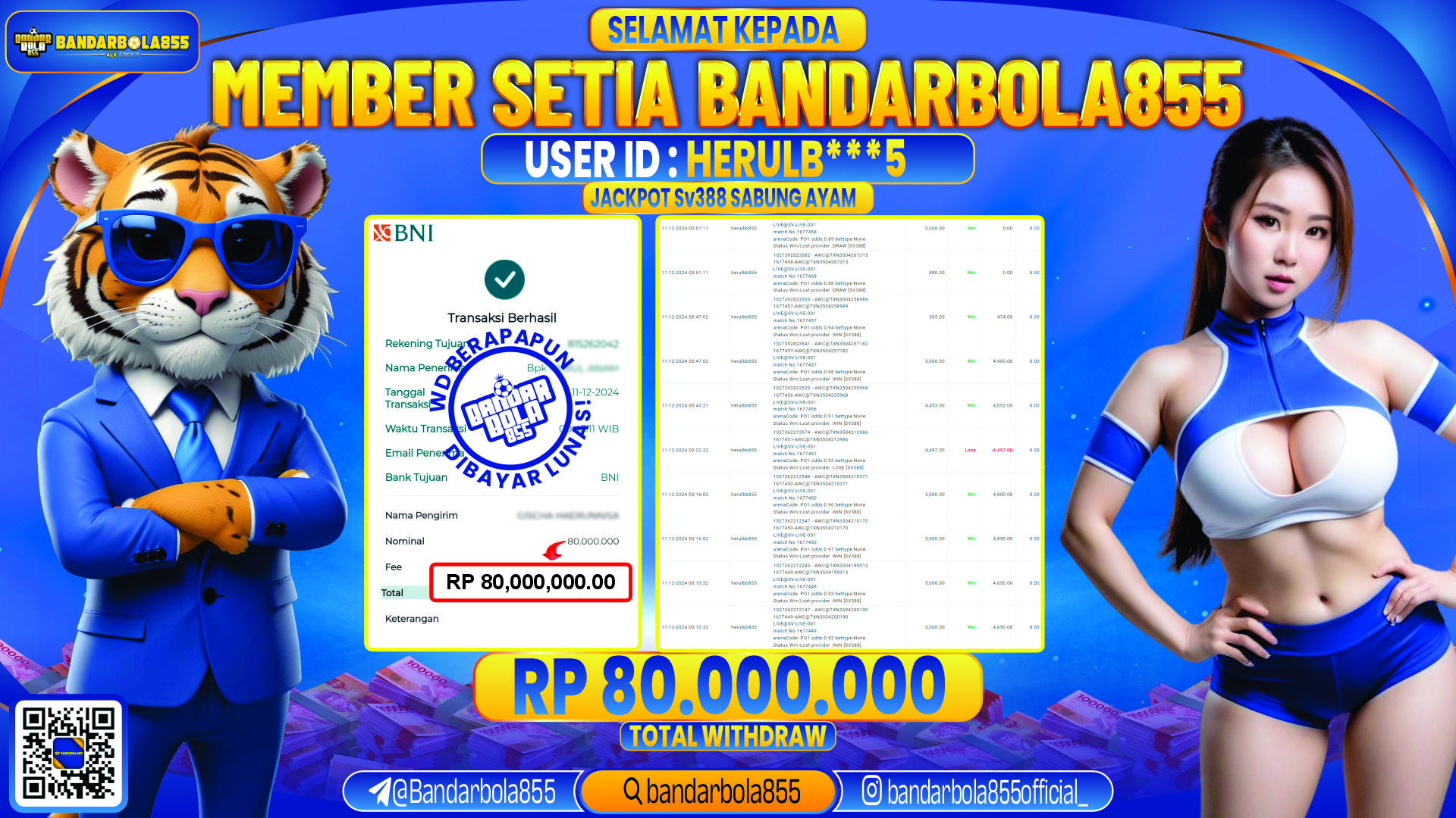 🎖 JACKPOT DI BANDARBOLA855 🎖
