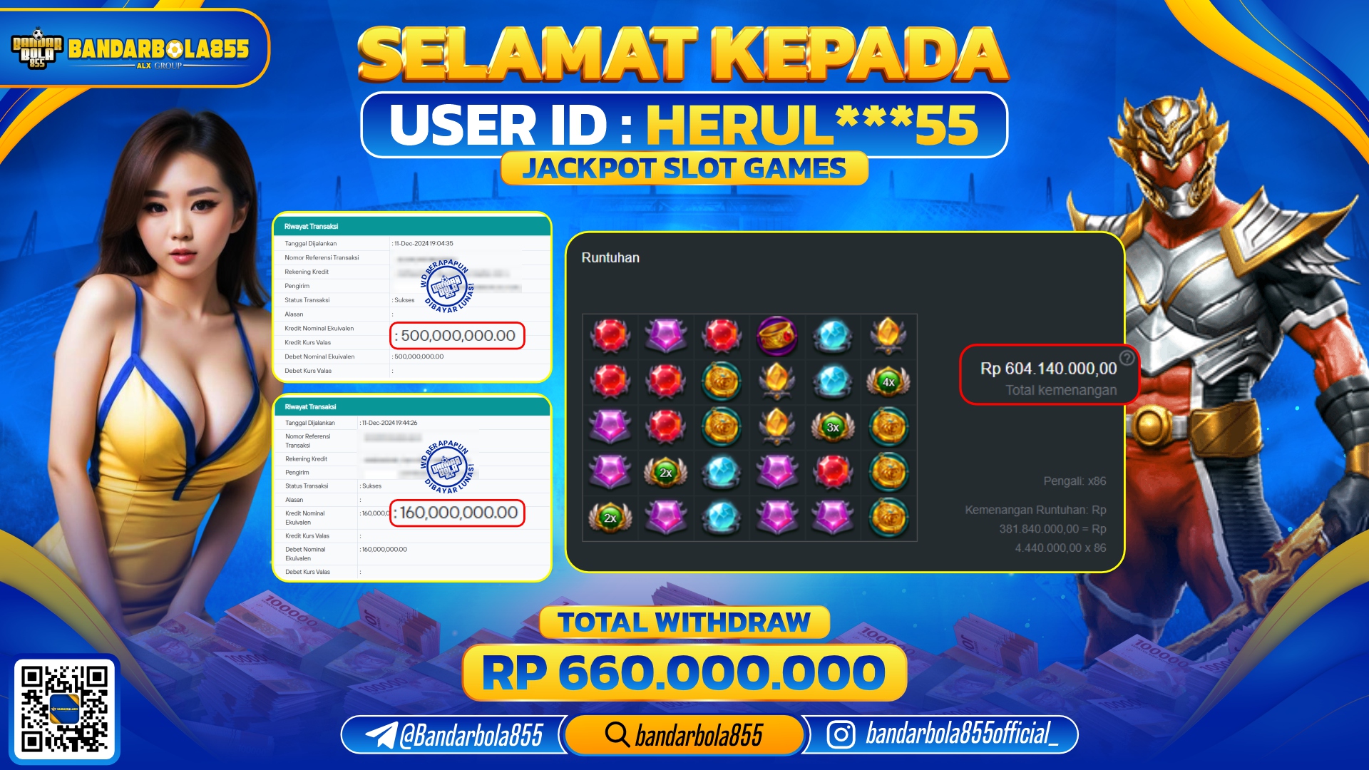 🎖 JACKPOT DI BANDARBOLA855 🎖