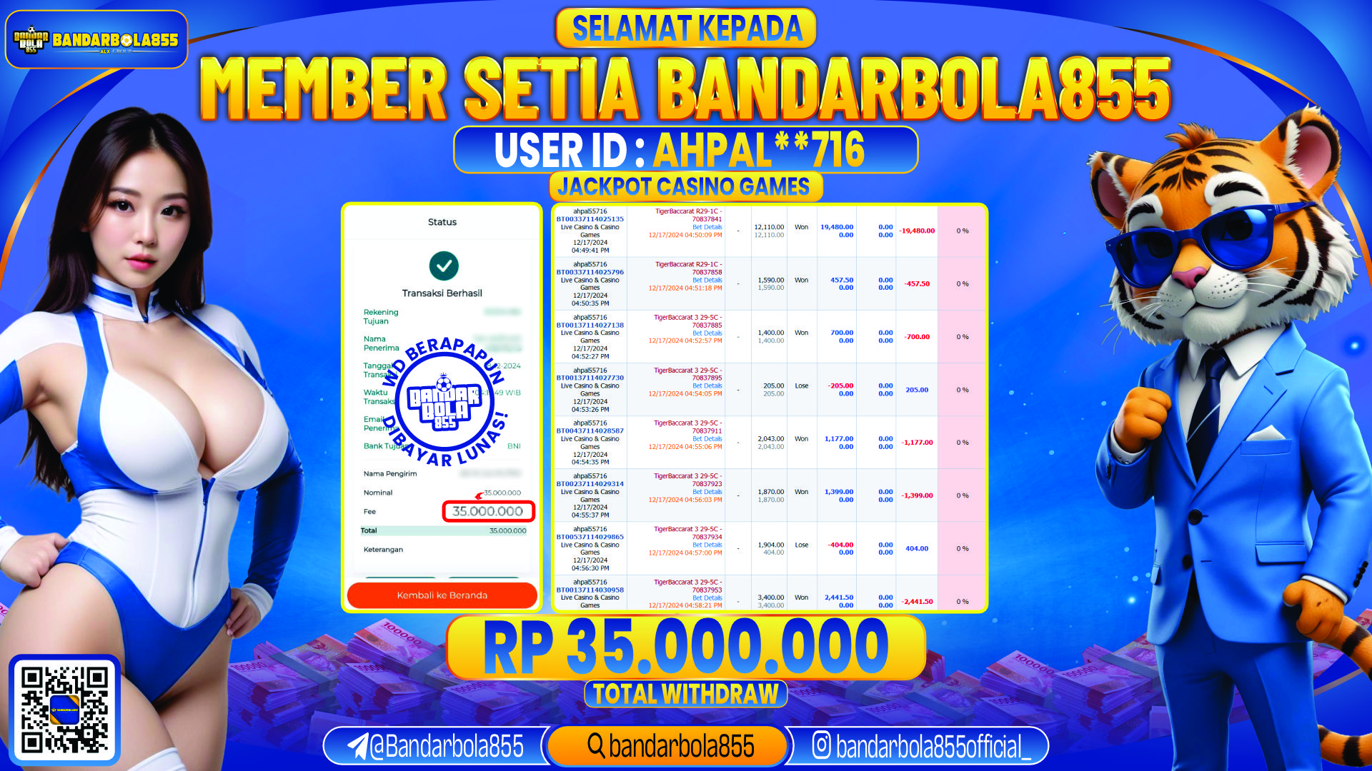 🎖 JACKPOT DI BANDARBOLA855 🎖