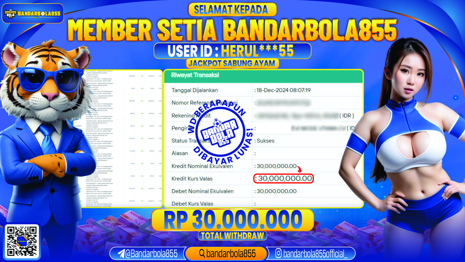 🎖 JACKPOT DI BANDARBOLA855 🎖