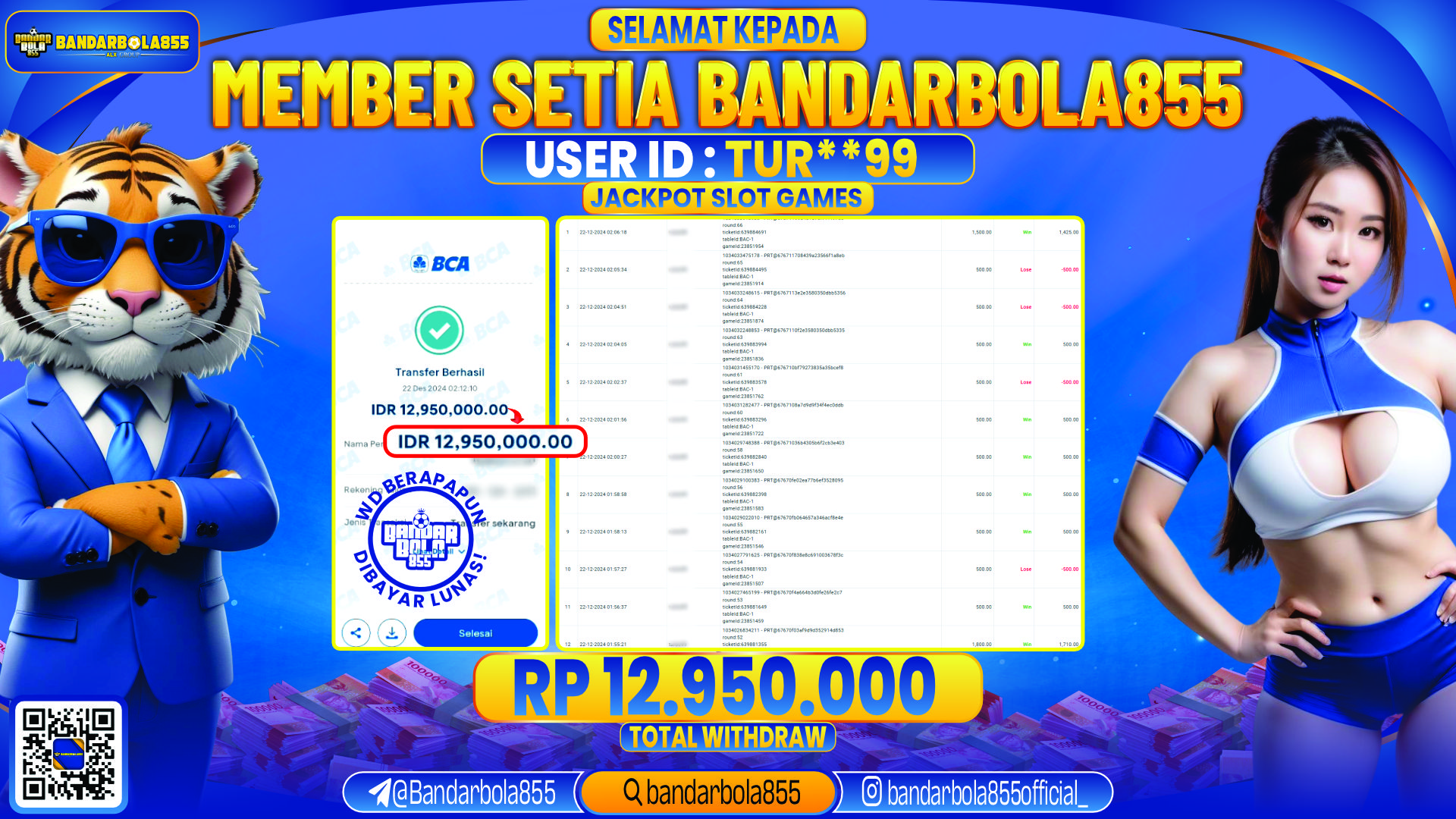 🎖 JACKPOT DI BANDARBOLA855 🎖