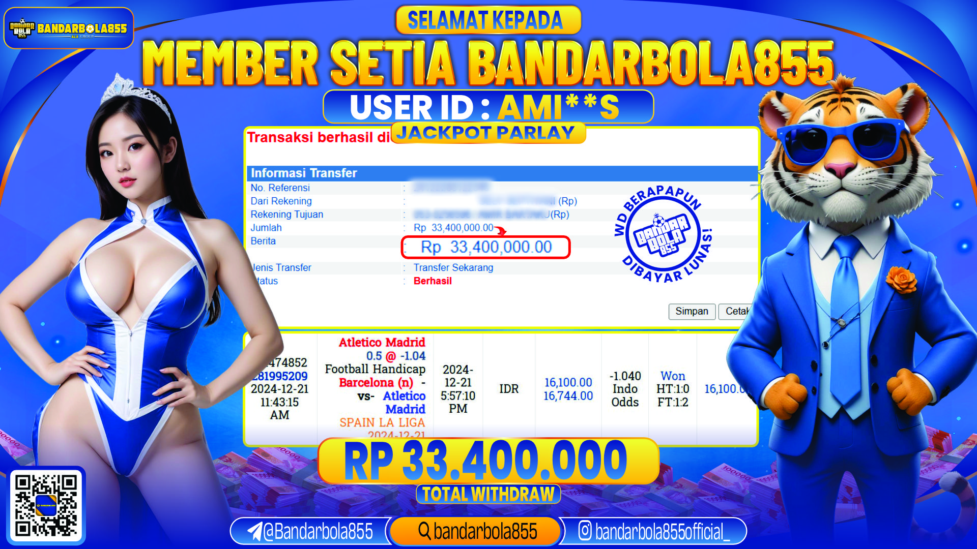 🎖 JACKPOT DI BANDARBOLA855 🎖