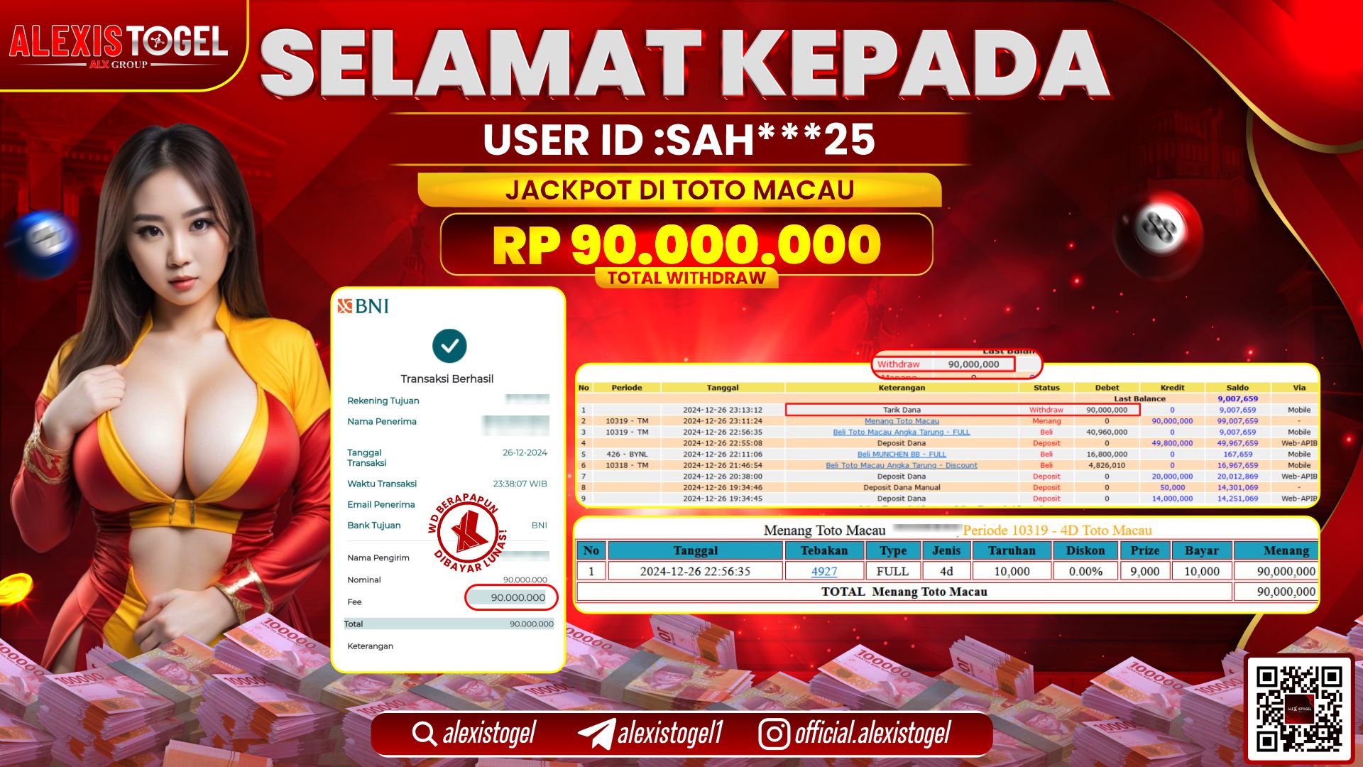 ALEXISTOGEL di TOGEL TOTOMACAU POOLS RP.90.000.000 LUNAS