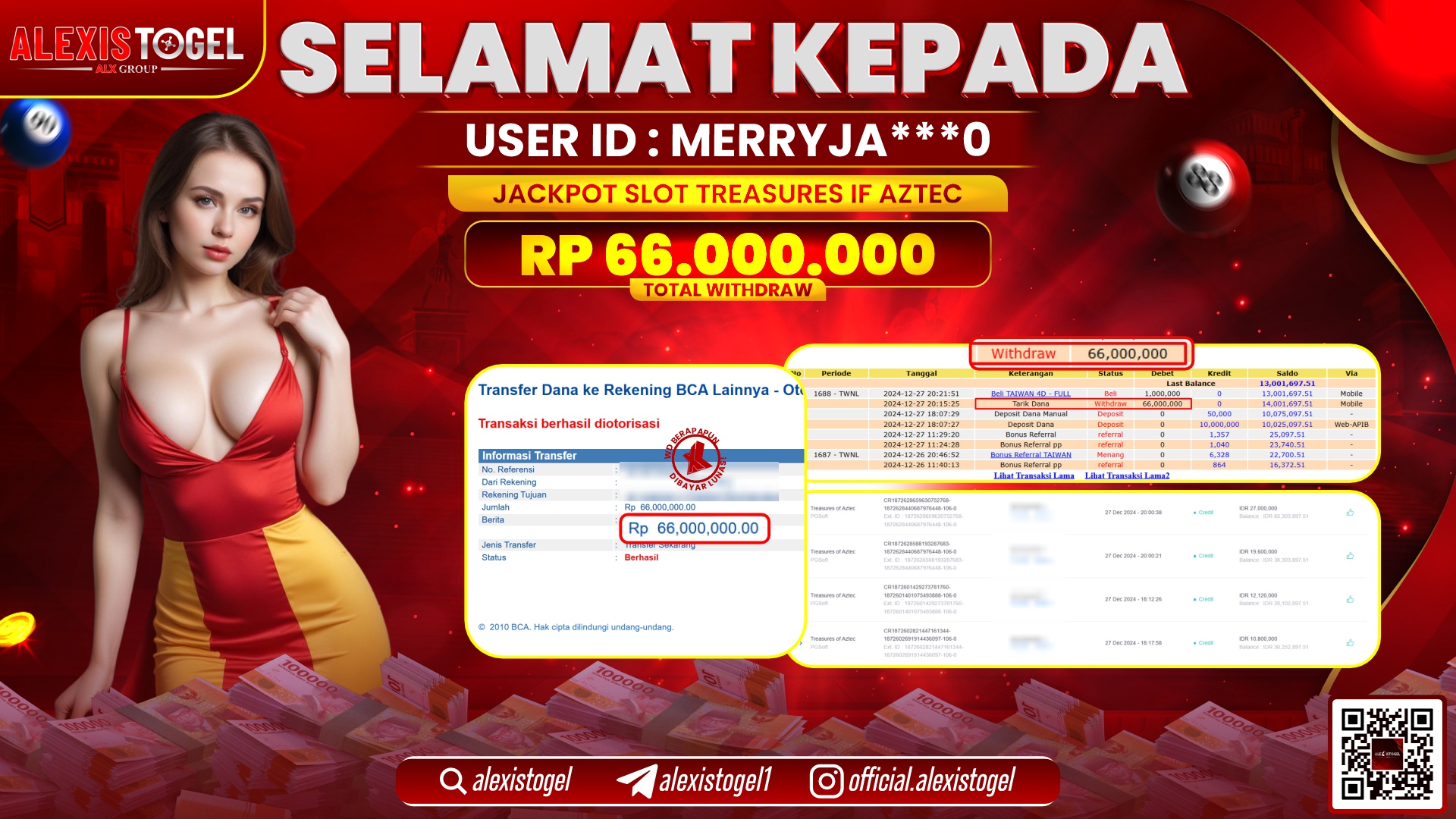 ALEXISTOGEL di SLOT TREASURE AZTEC RP.66.000.000 LUNAS