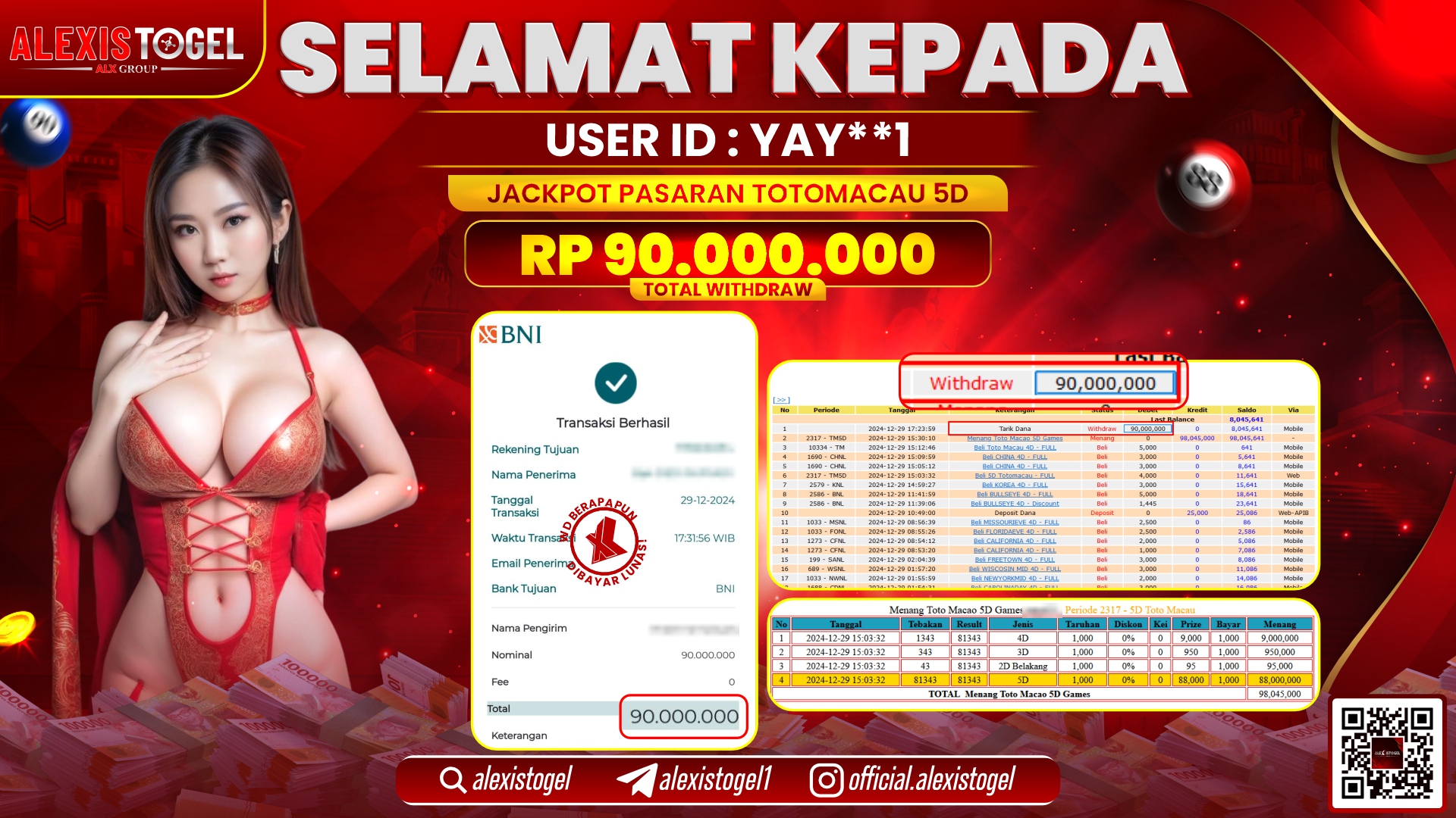 ALEXISTOGEL di TOGEL TOTOMACAU POOLS RP.90.000.000 LUNAS