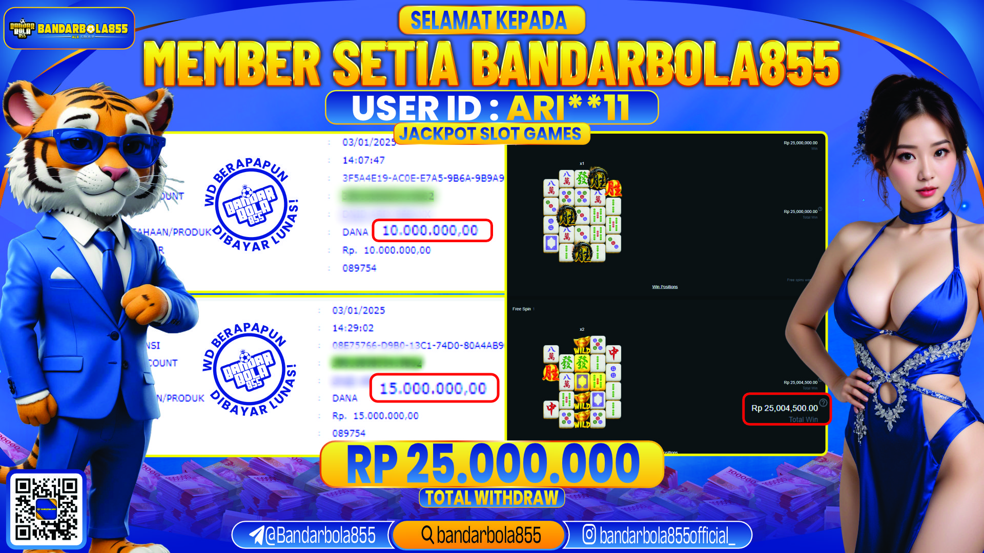 🎖 JACKPOT DI BANDARBOLA855 🎖