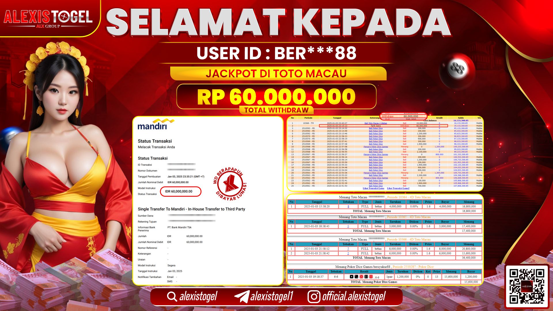 ALEXISTOGEL di TOGEL TOTOMACAU POOLS RP.60.000.000 LUNAS