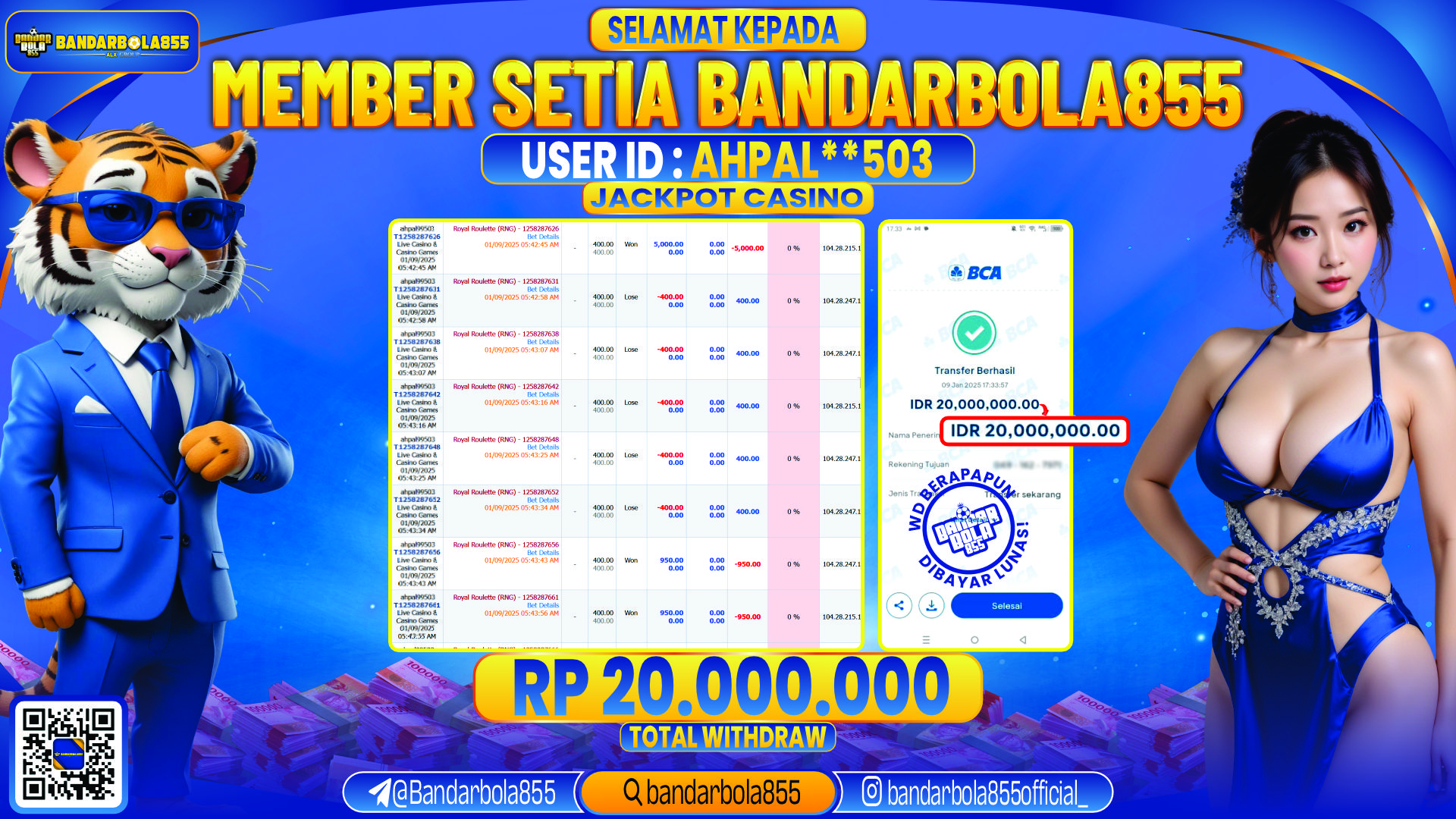 🎖 JACKPOT DI BANDARBOLA855 🎖