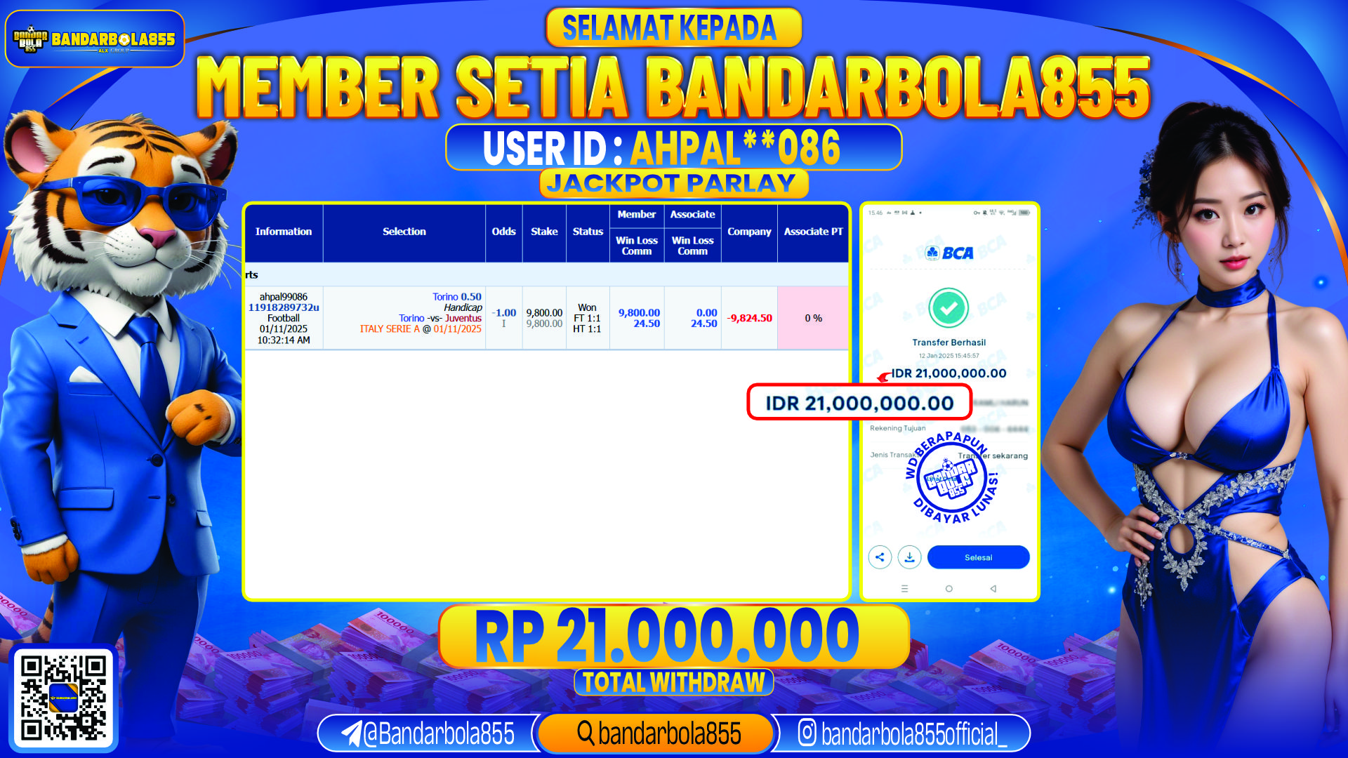 🎖 JACKPOT DI BANDARBOLA855 🎖