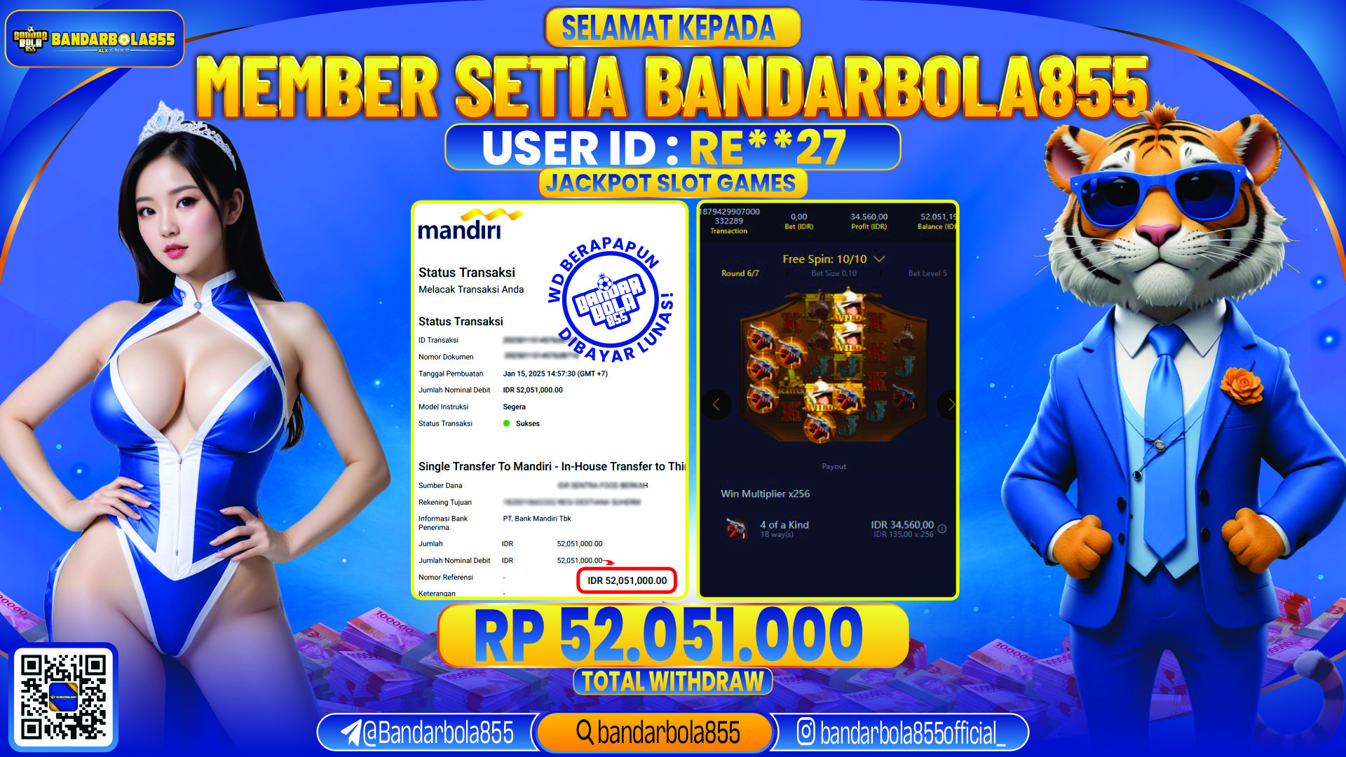 🎖 JACKPOT DI BANDARBOLA855 🎖