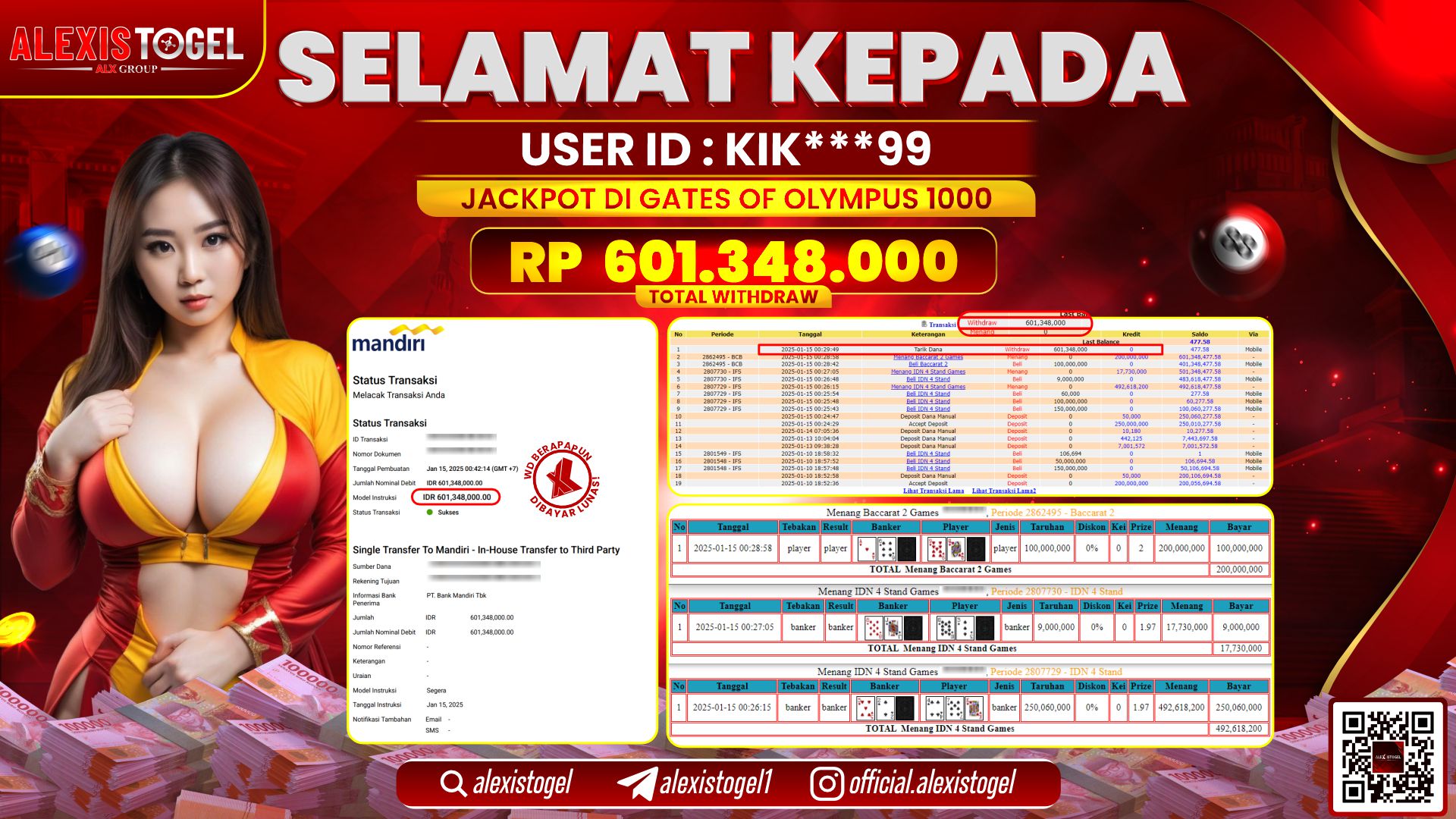 ALEXISTOGEL di SLOT GATES OF OLYMPUS RP.601.348.000 LUNAS