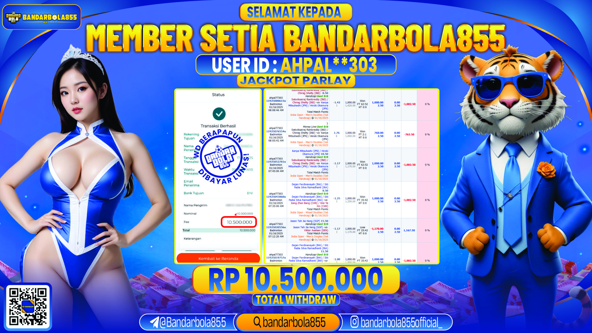 🎖 JACKPOT DI BANDARBOLA855 🎖