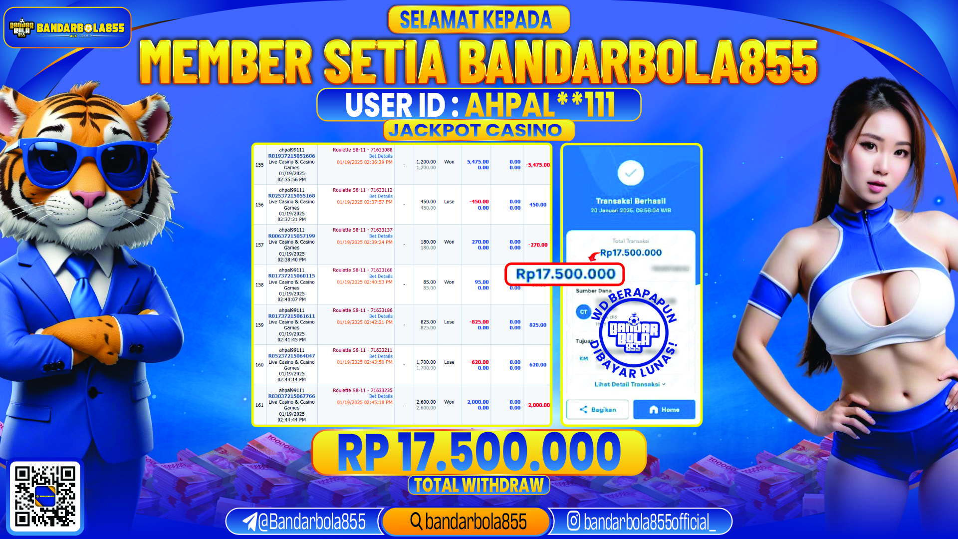 🎖 JACKPOT DI BANDARBOLA855 🎖