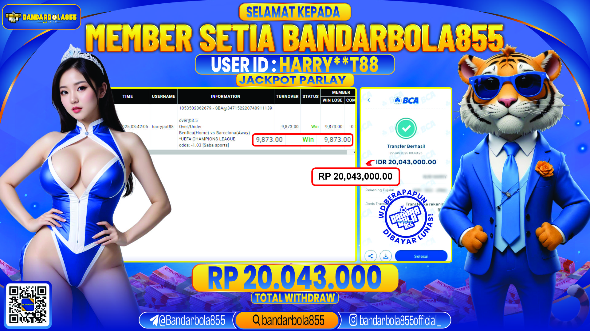 🎖 JACKPOT DI BANDARBOLA855 🎖