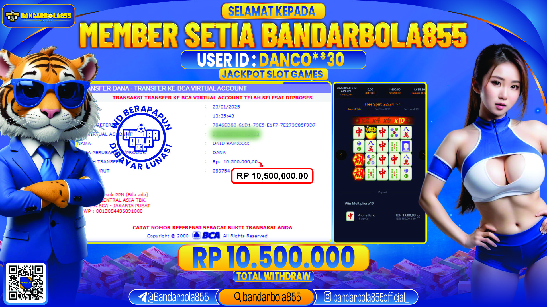 🎖 JACKPOT DI BANDARBOLA855 🎖