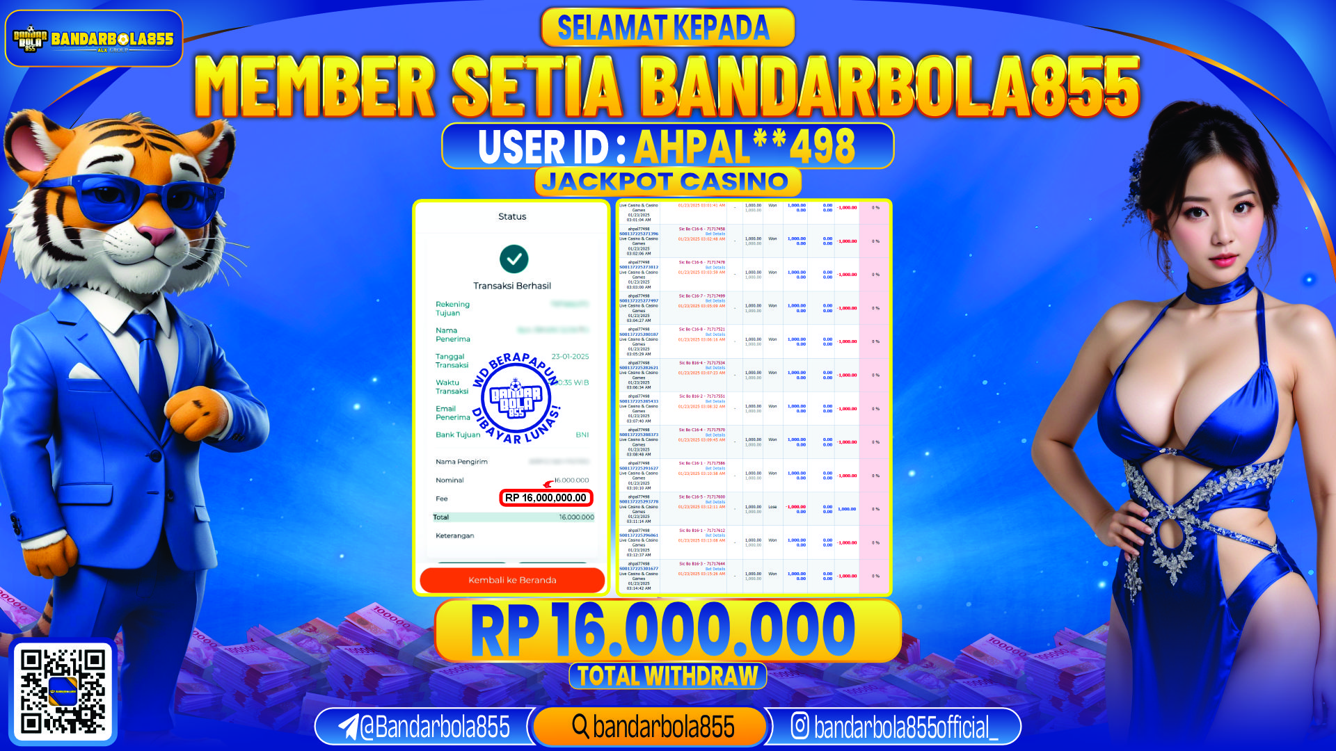 🎖 JACKPOT DI BANDARBOLA855 🎖