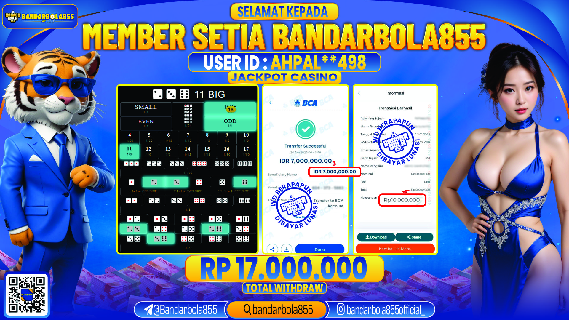 🎖 JACKPOT DI BANDARBOLA855 🎖