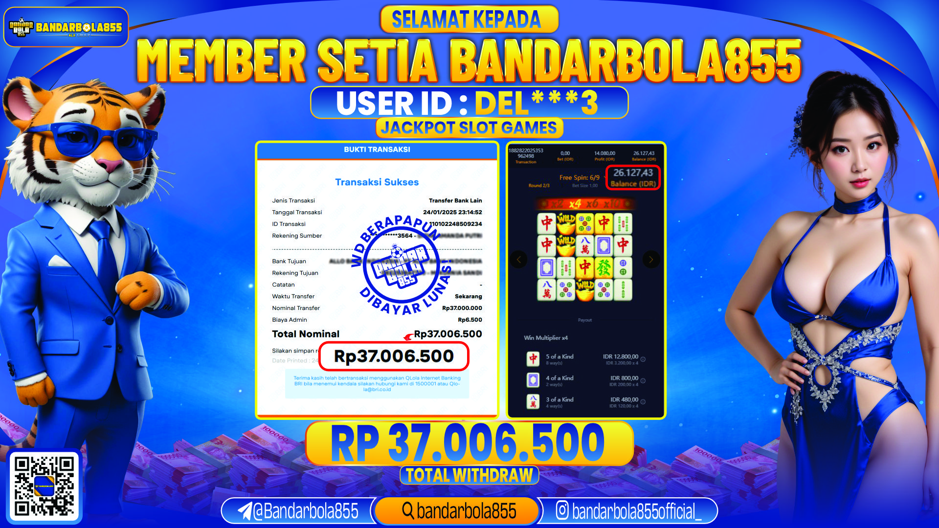 🎖 JACKPOT DI BANDARBOLA855 🎖