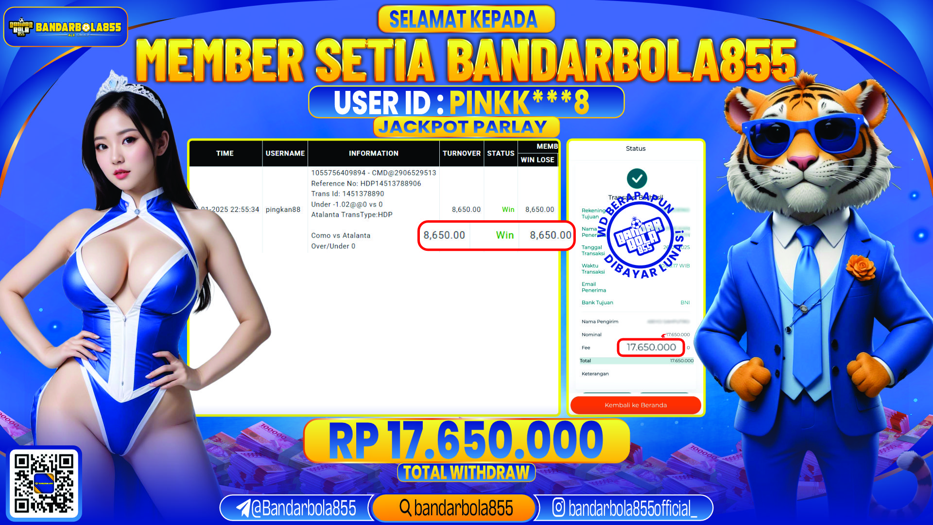 🎖 JACKPOT DI BANDARBOLA855 🎖