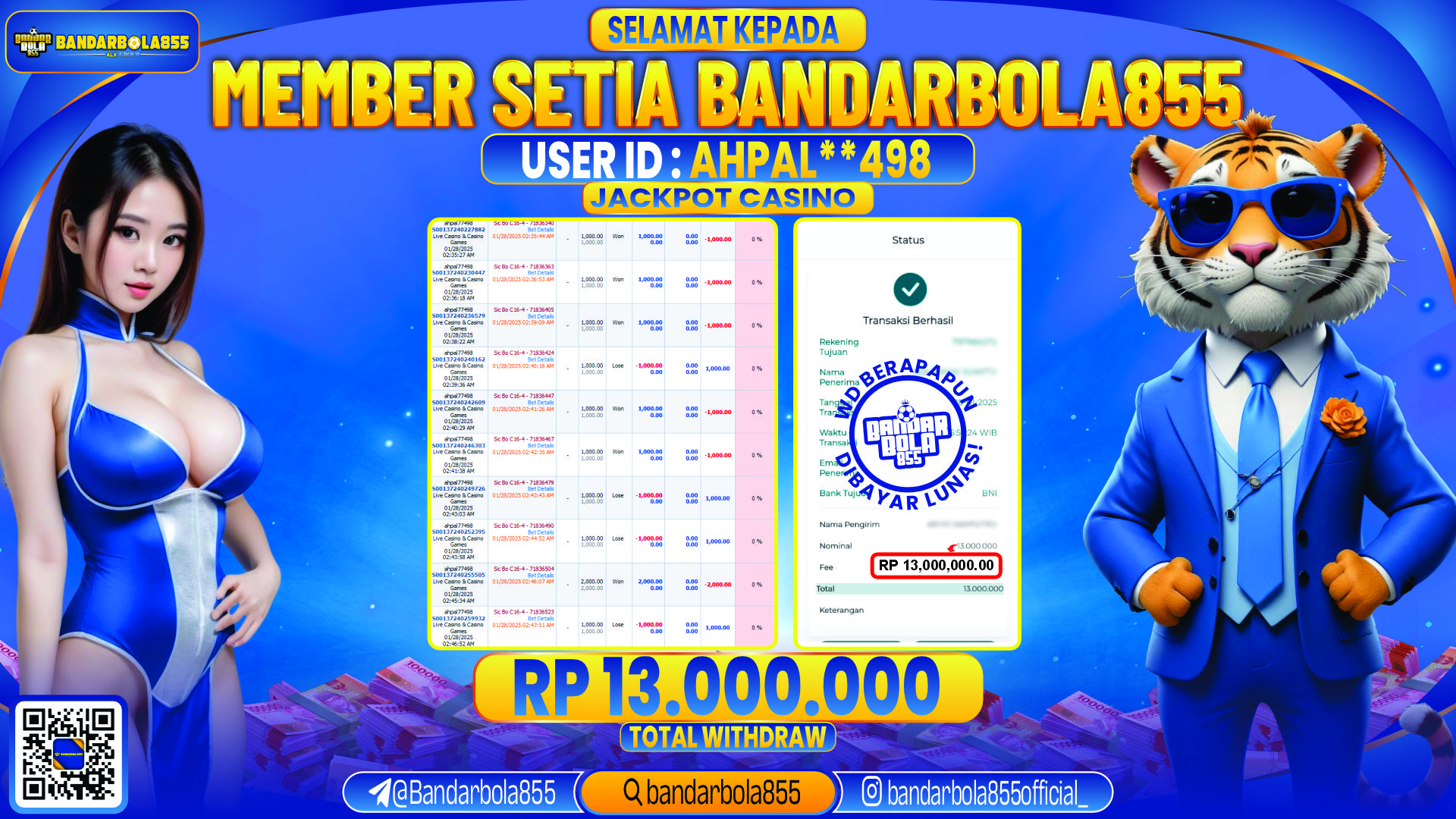 🎖 JACKPOT DI BANDARBOLA855 🎖