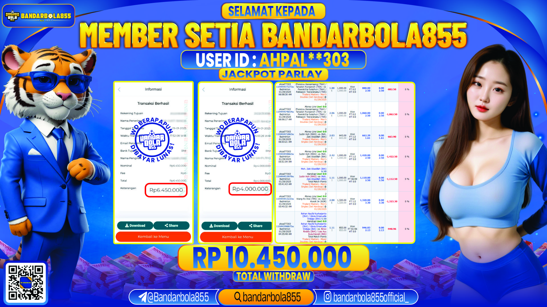 🎖 JACKPOT DI BANDARBOLA855 🎖