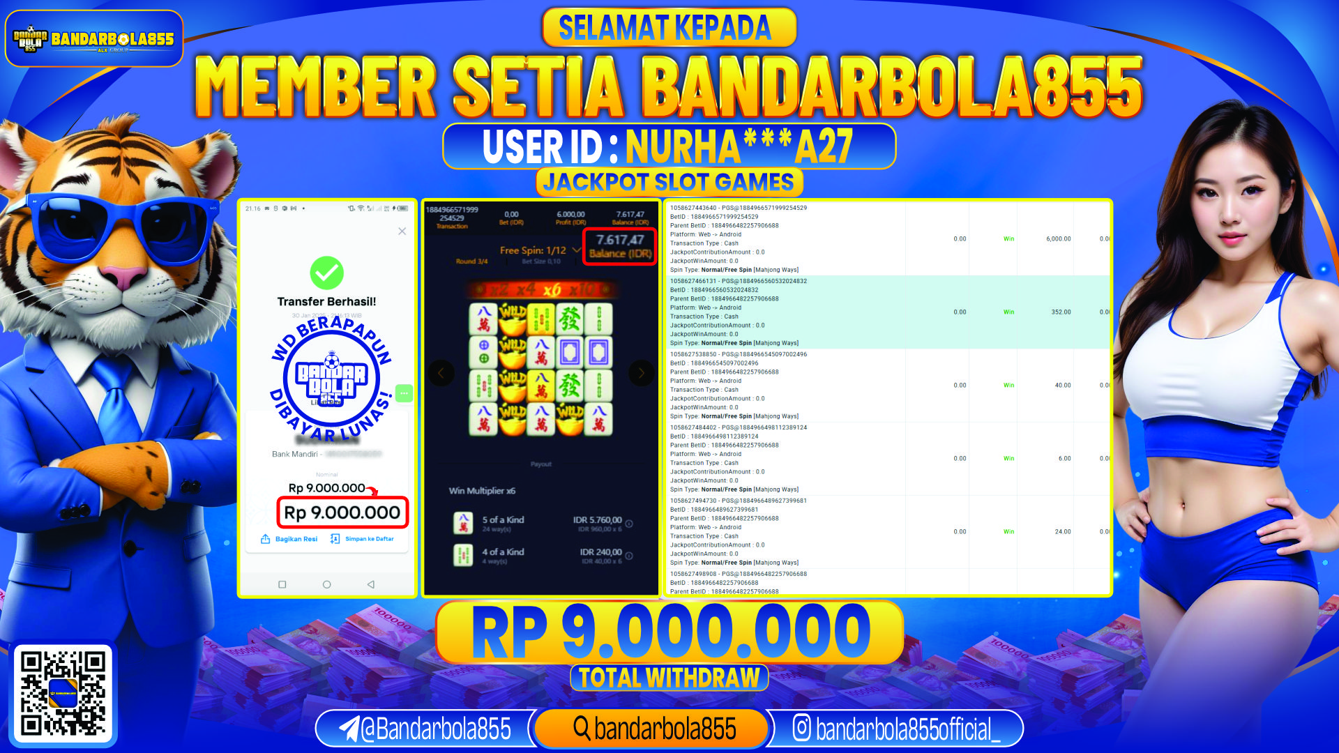 🎖 JACKPOT DI BANDARBOLA855 🎖