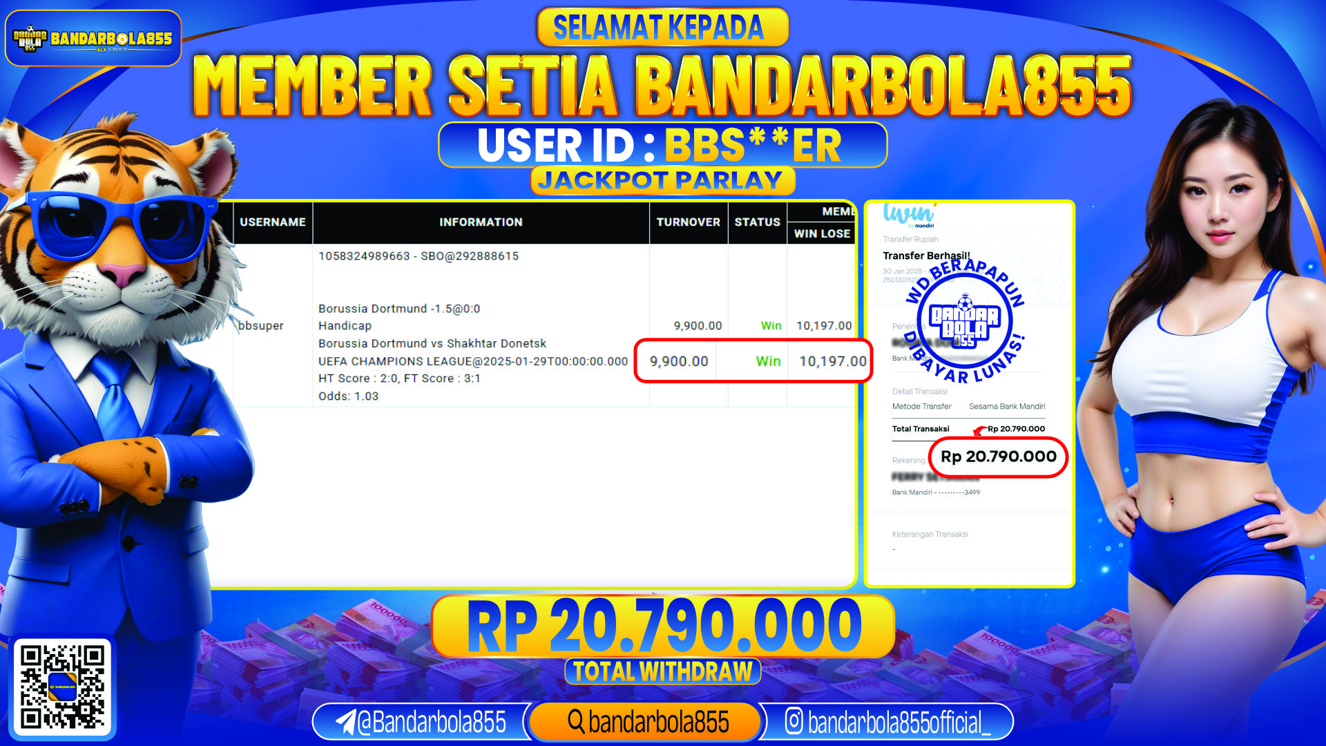 🎖 JACKPOT DI BANDARBOLA855 🎖