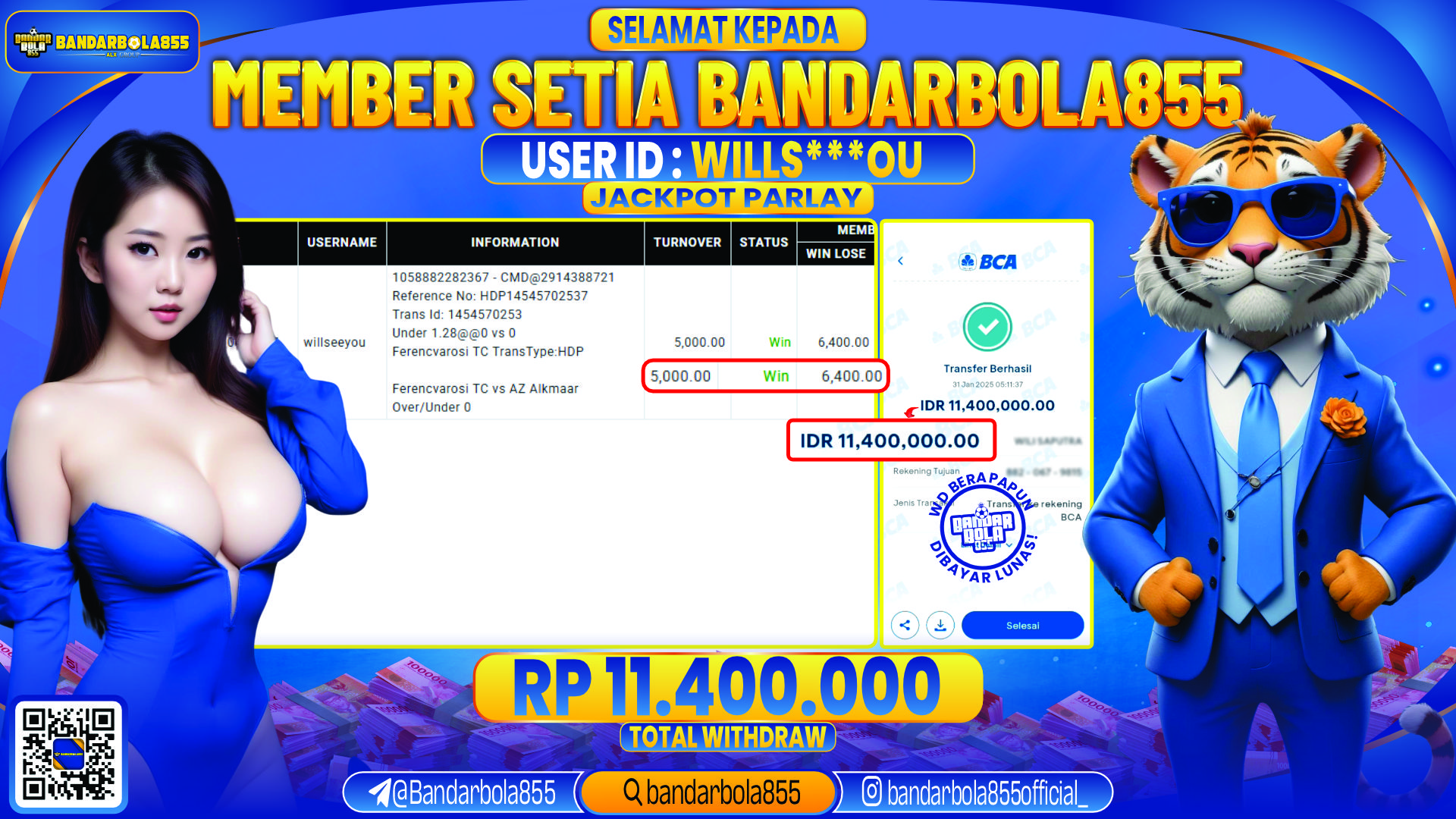 🎖 JACKPOT DI BANDARBOLA855 🎖