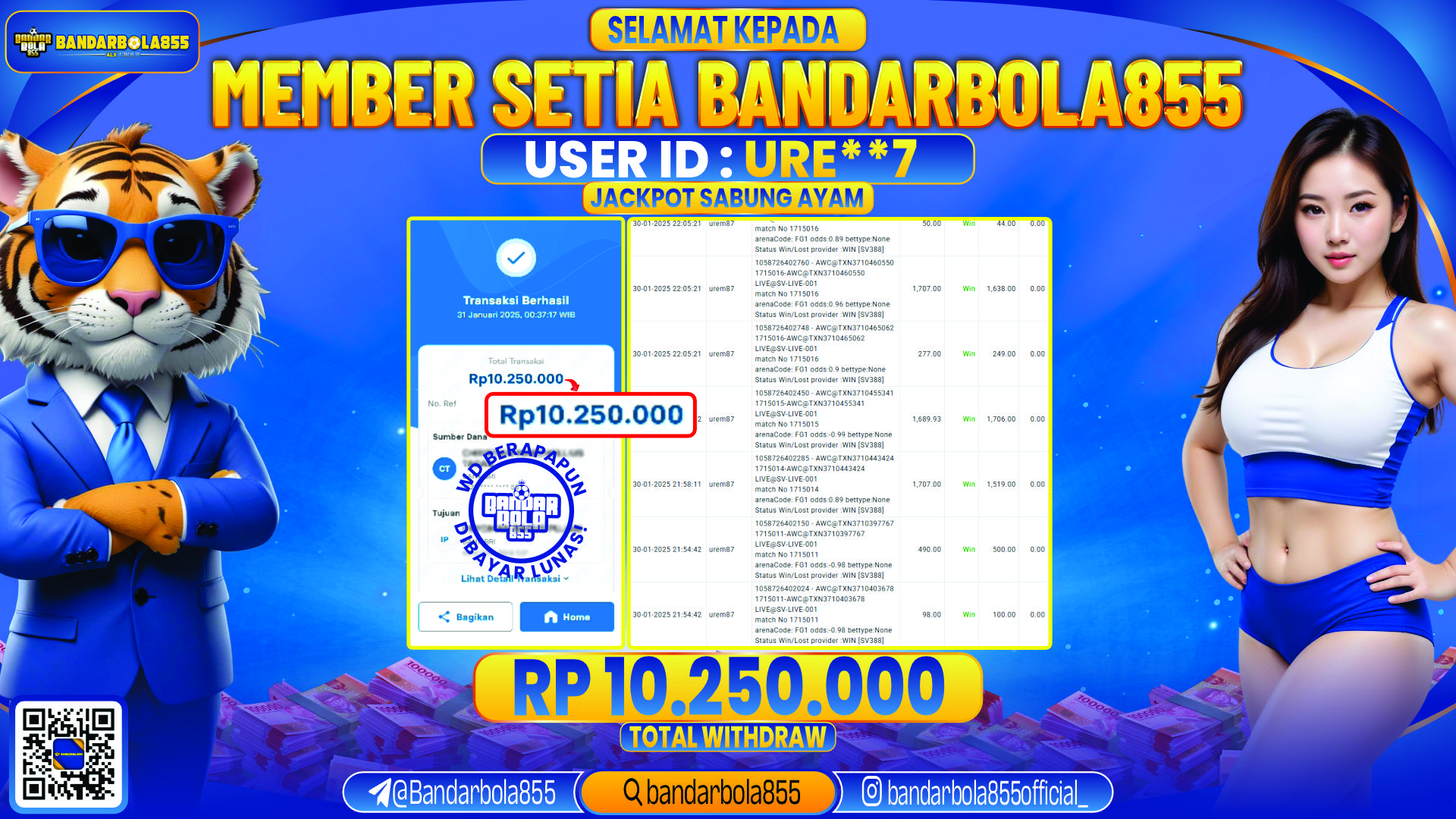 🎖 JACKPOT DI BANDARBOLA855 🎖