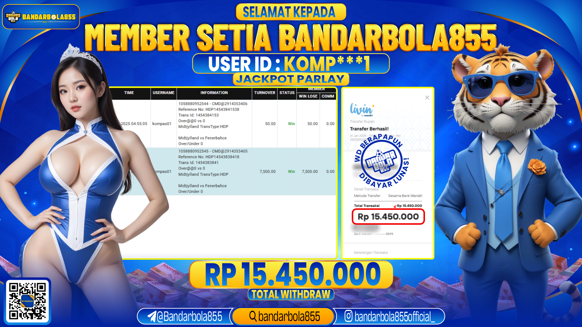 🎖 JACKPOT DI BANDARBOLA855 🎖