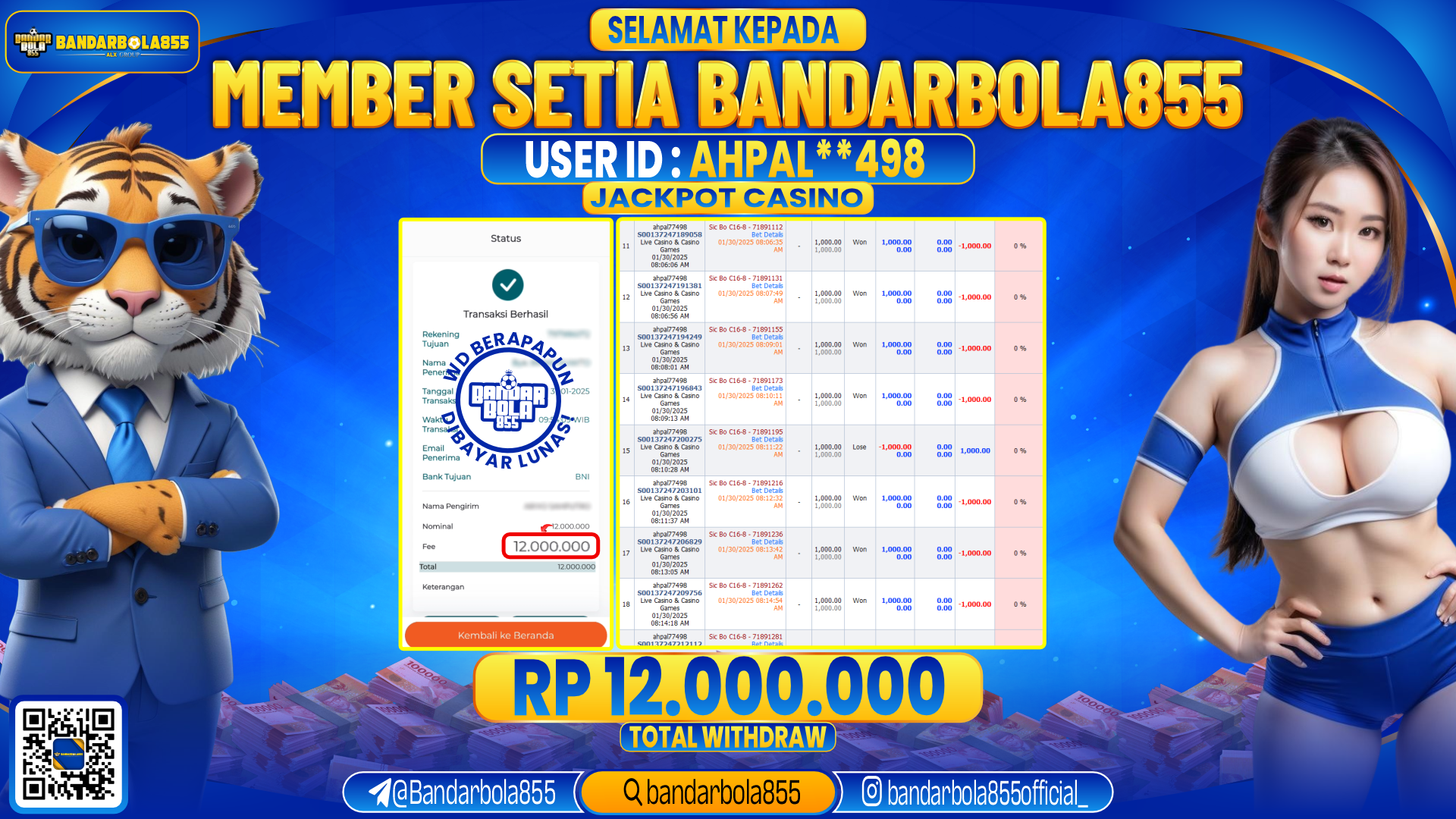🎖 JACKPOT DI BANDARBOLA855 🎖