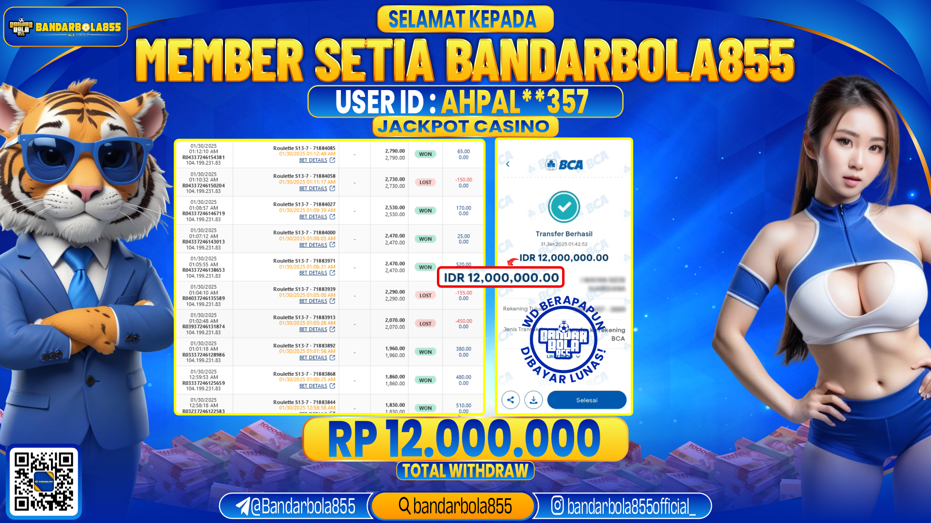 🎖 JACKPOT DI BANDARBOLA855 🎖
