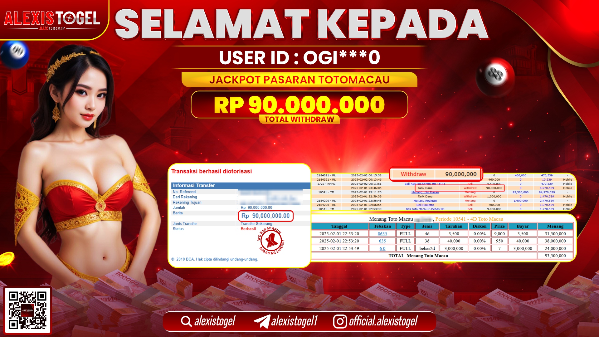 ALEXISTOGEL di TOGEL TOTOMACAU POOLS RP.90.000.000 LUNAS