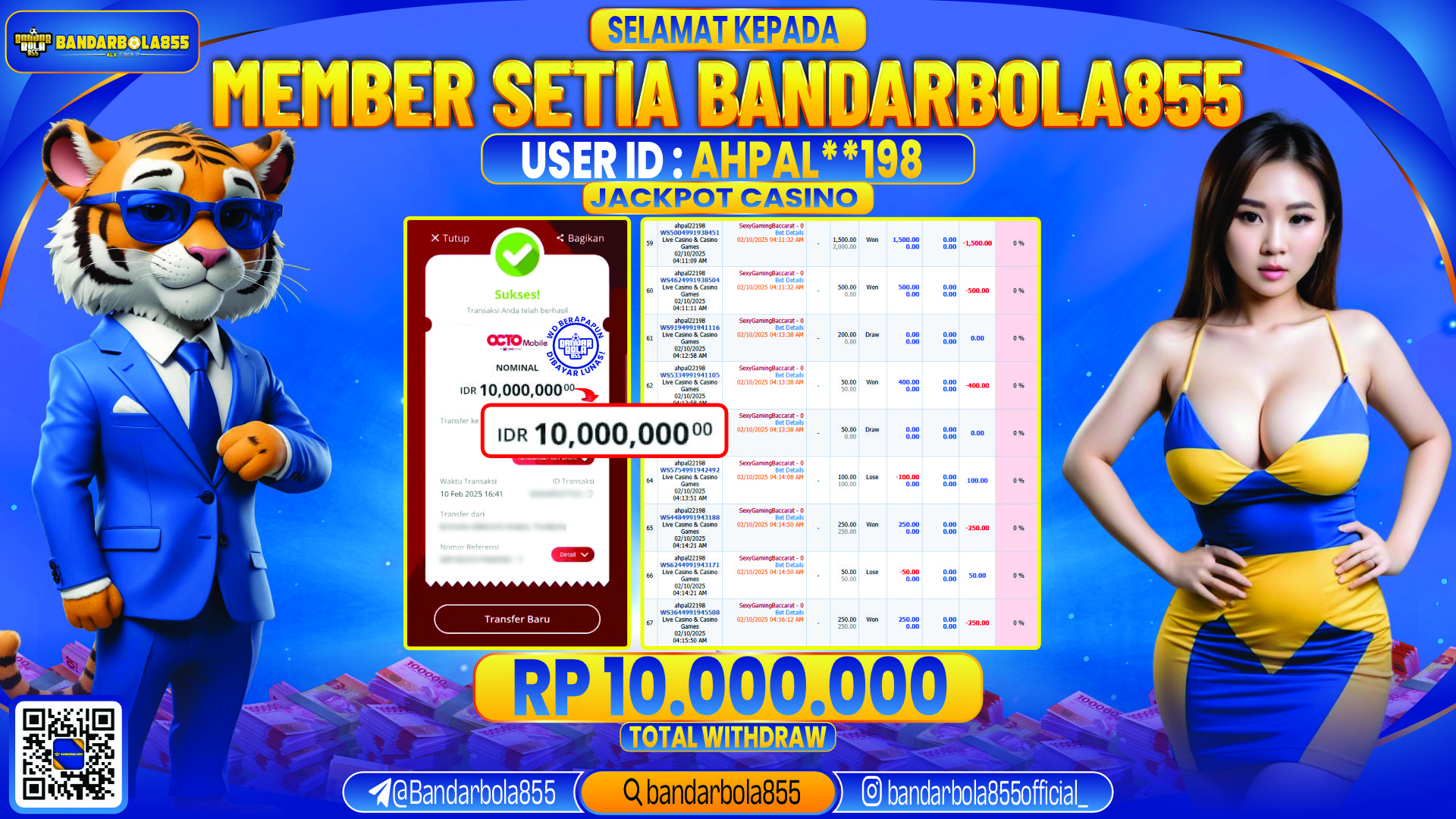 🎖 JACKPOT DI BANDARBOLA855 🎖