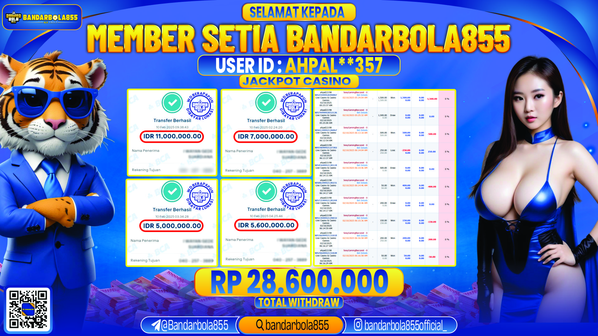 🎖 JACKPOT DI BANDARBOLA855 🎖