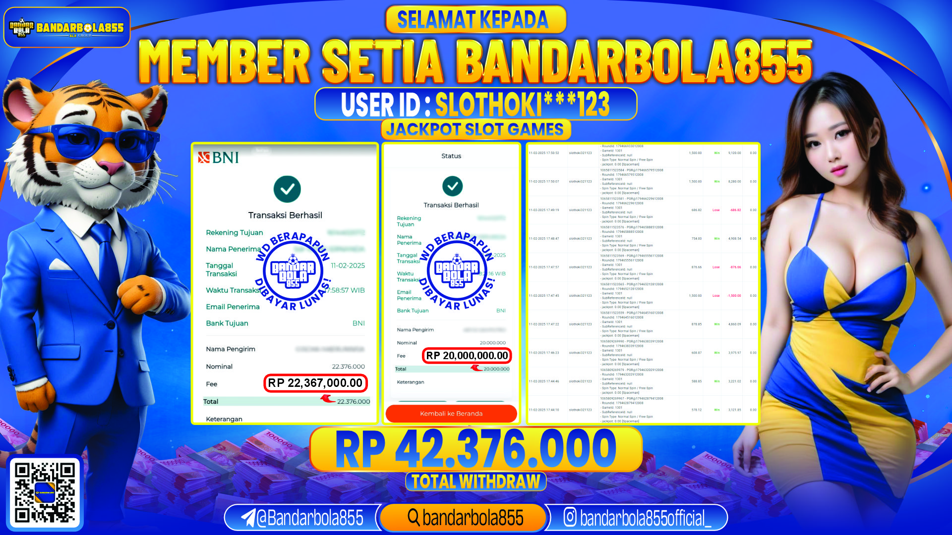 🎖 JACKPOT DI BANDARBOLA855 🎖